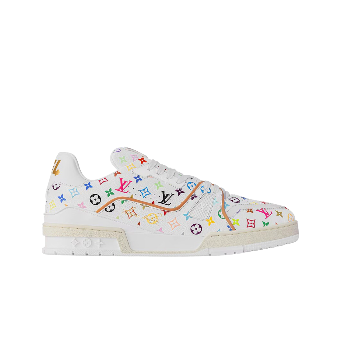 루이비통 x 무라카미 타카시 LV 트레이너 스니커즈 멀티컬러 화이트