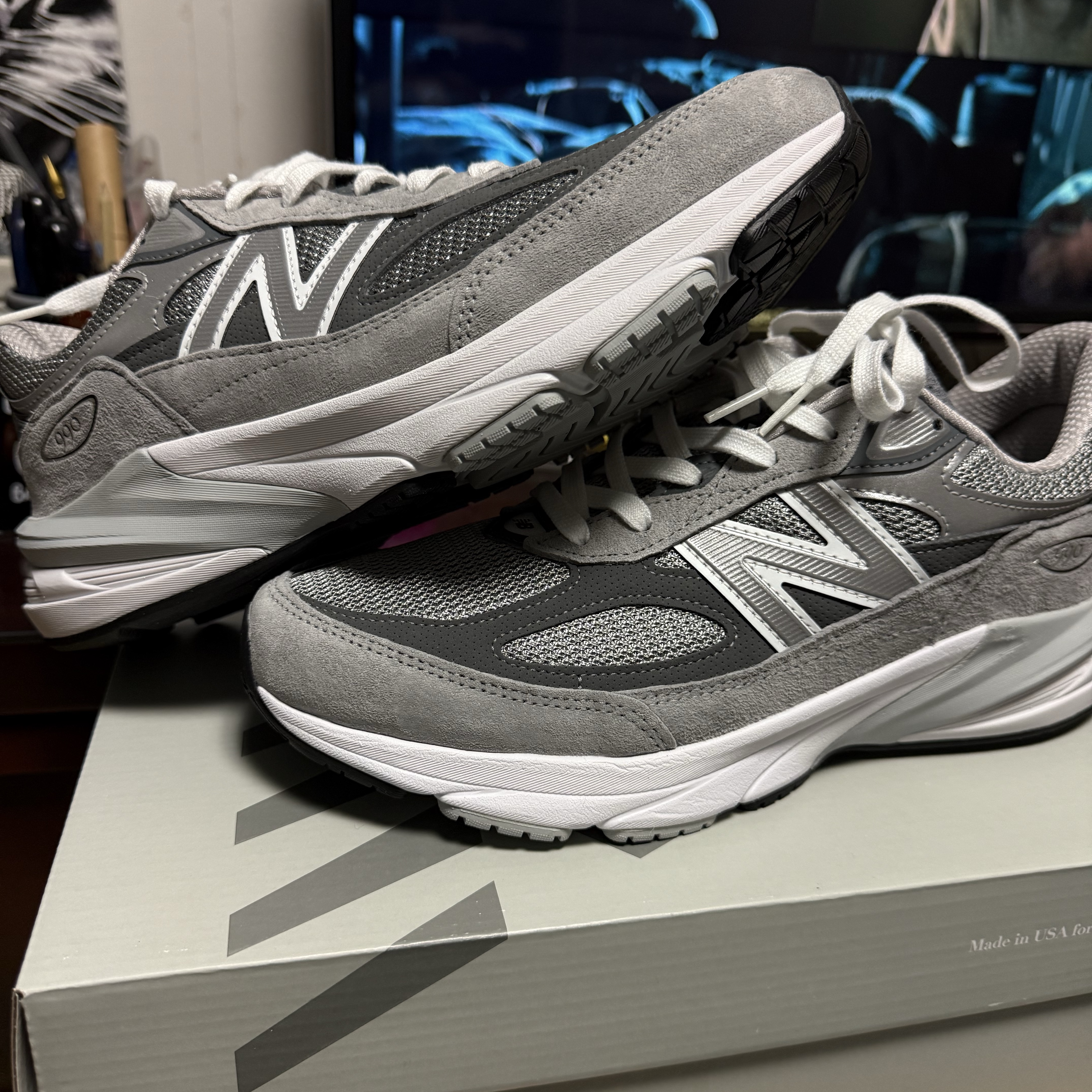 New Balance 990v6 Made in USA Grey - D Standard 착용 스타일