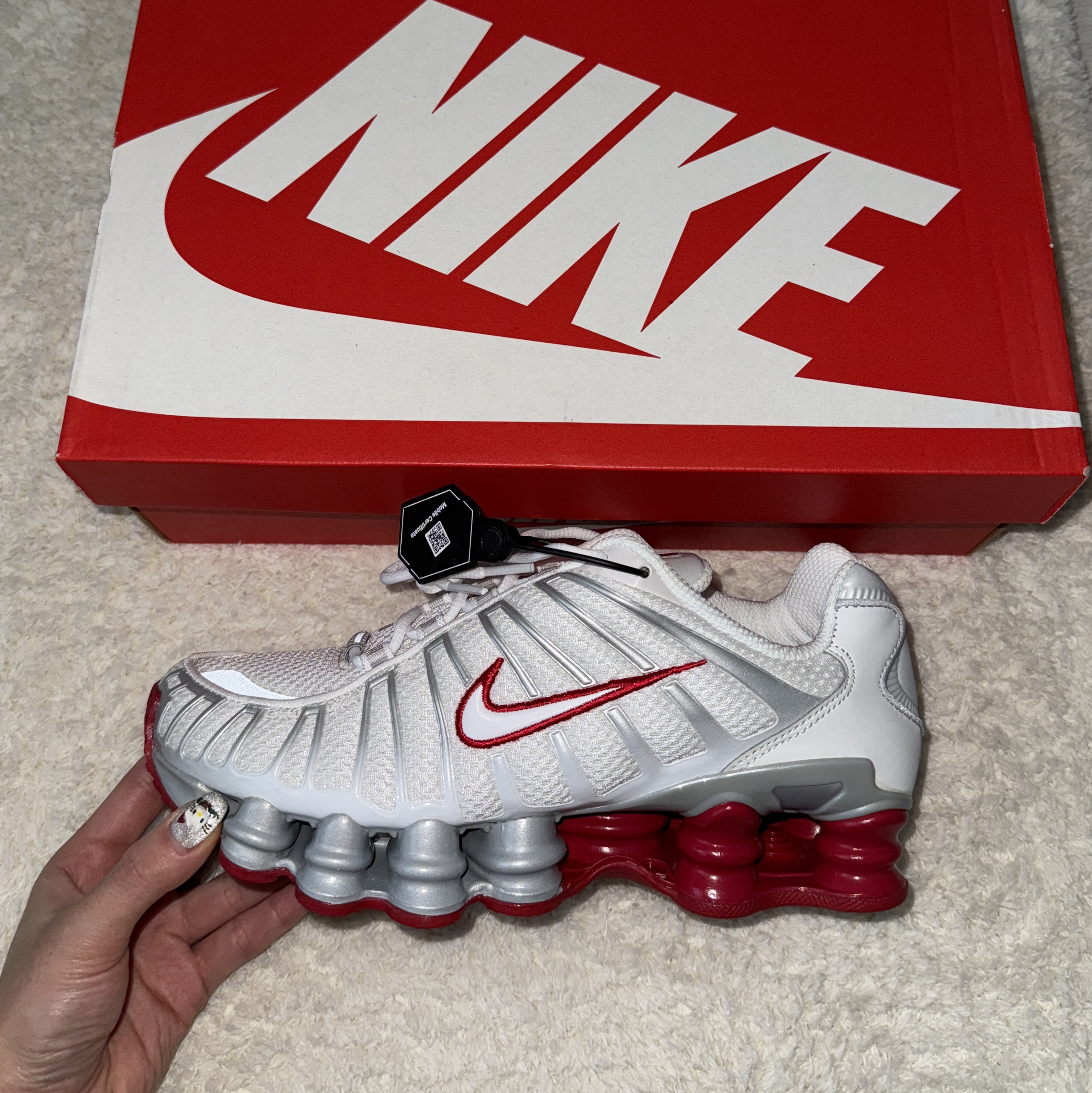 (W) Nike Shox TL Platinum Tint 착용 스타일