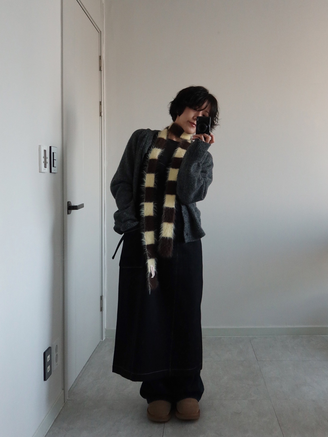 (W) UGG Classic Mini II Boots Chestnut 착용 스타일
