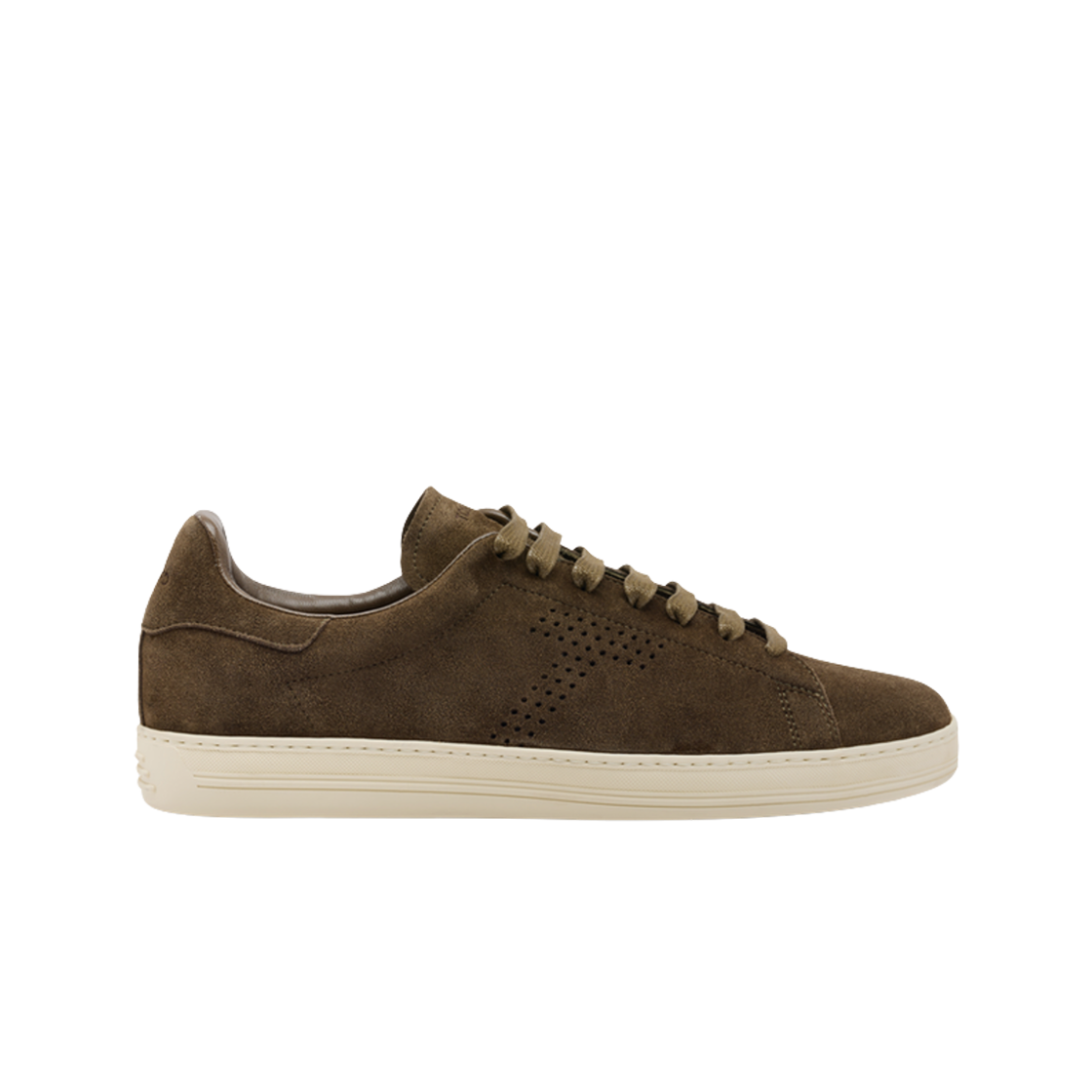 J1507-LCL423N-3EW13 Tom Ford Suede Warwick Sneakers Military Cream