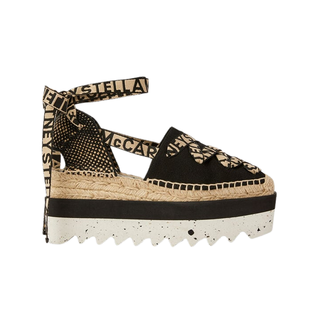 800159N02221073 (W) Stella McCartney Gaia Platform Espadrilles Black