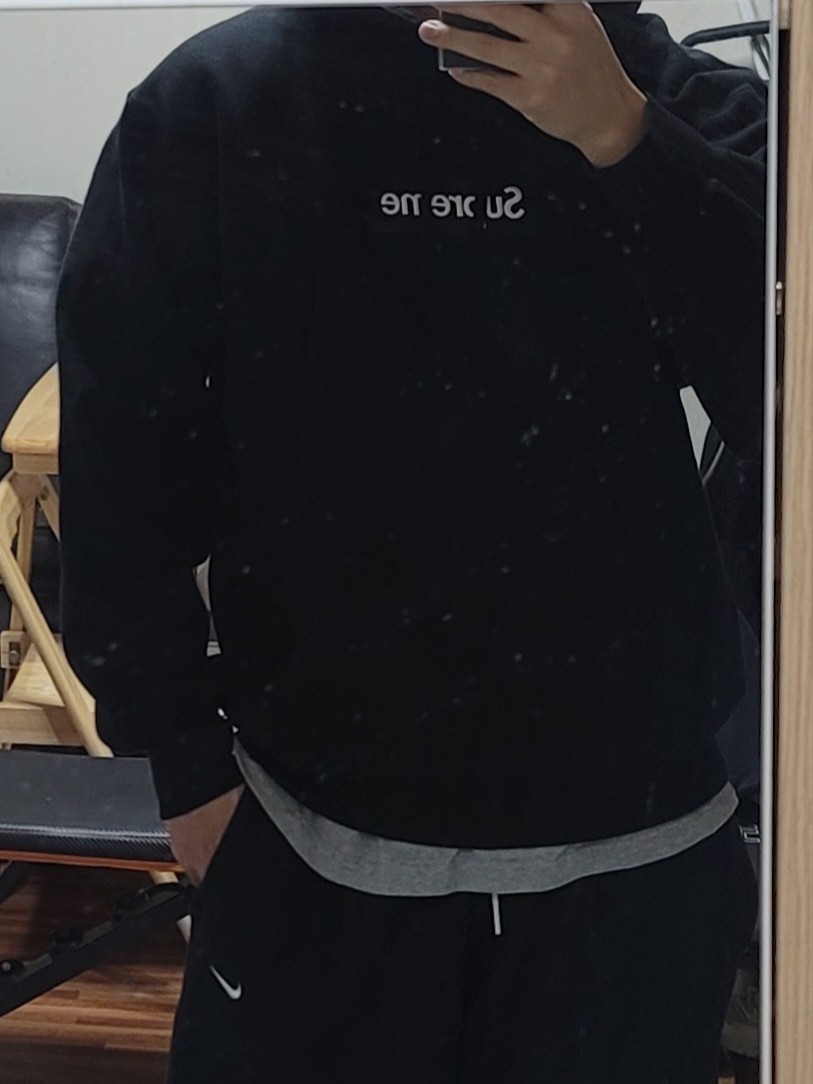 Supreme Box Logo Hooded Sweatshirt Black - 24FW 착용 스타일 - 1