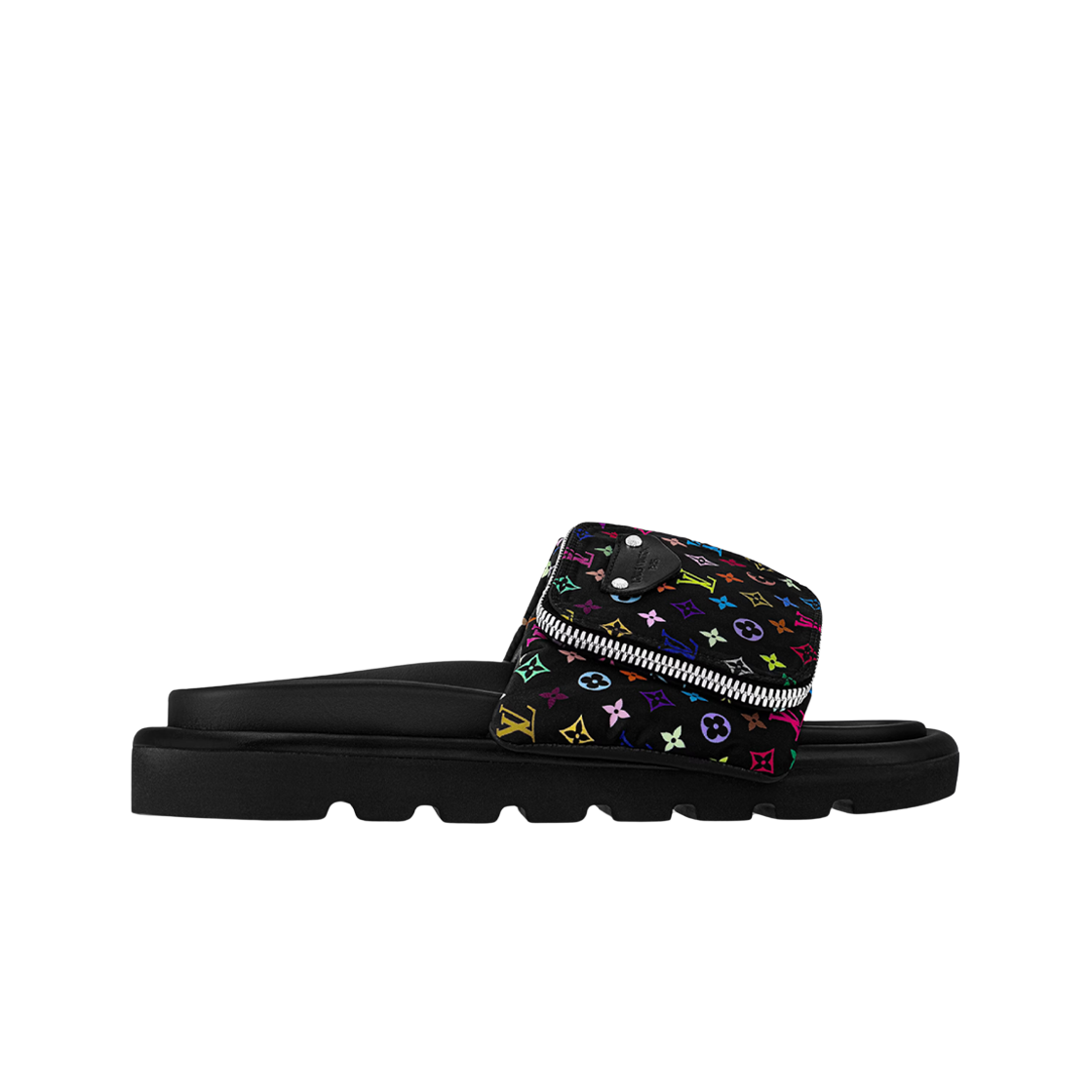 (W) 루이비통 x 무라카미 타카시 풀 필로우 플랫 컴포트 뮬 멀티컬러((W) Louis Vuitton x Murakami Takashi Pool Pillow Flat Comfort Mule Multicolor)