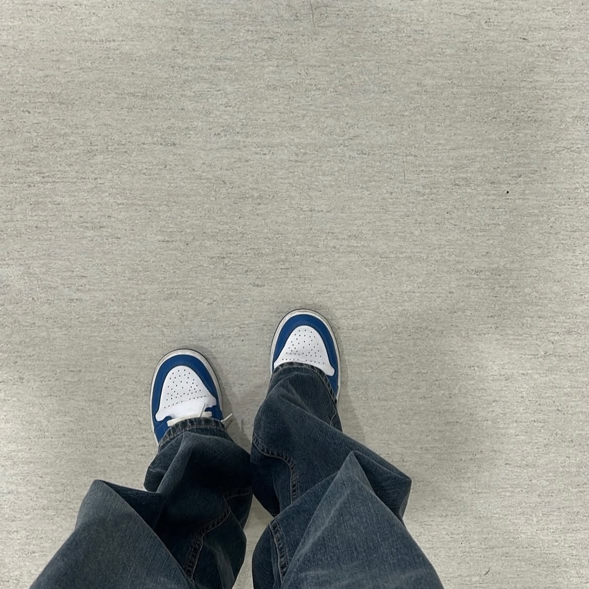 (W) Jordan 1 Low White Dark Marina Blue 착용 스타일