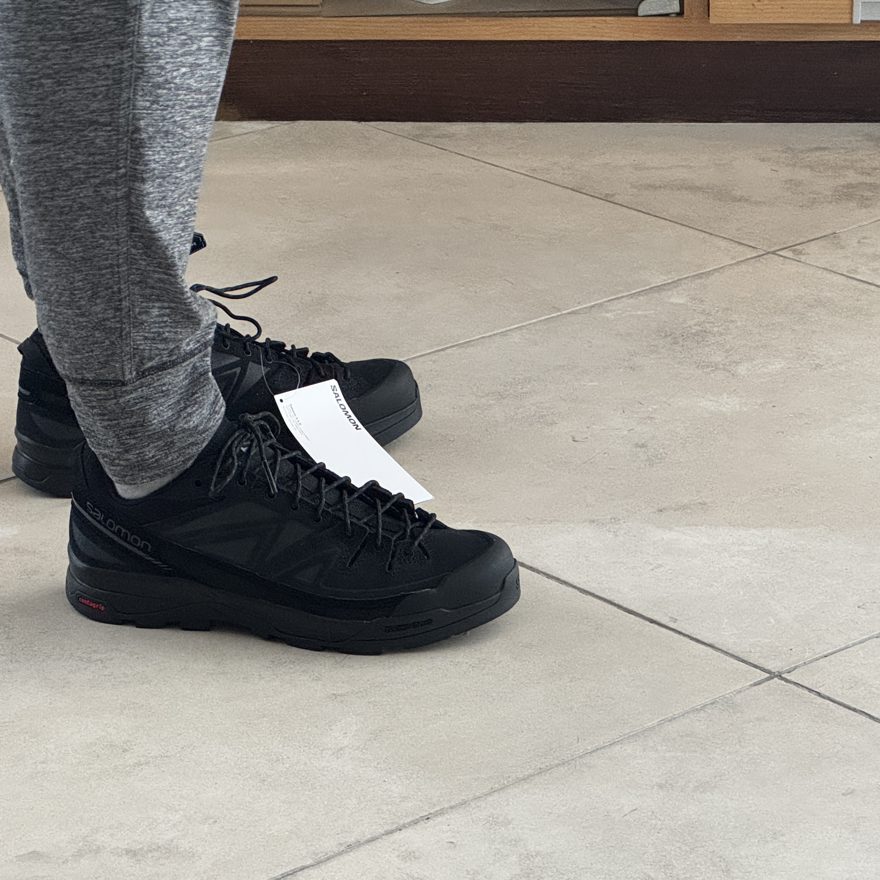 Salomon X-Alp Leather Black 착용 스타일 - 2