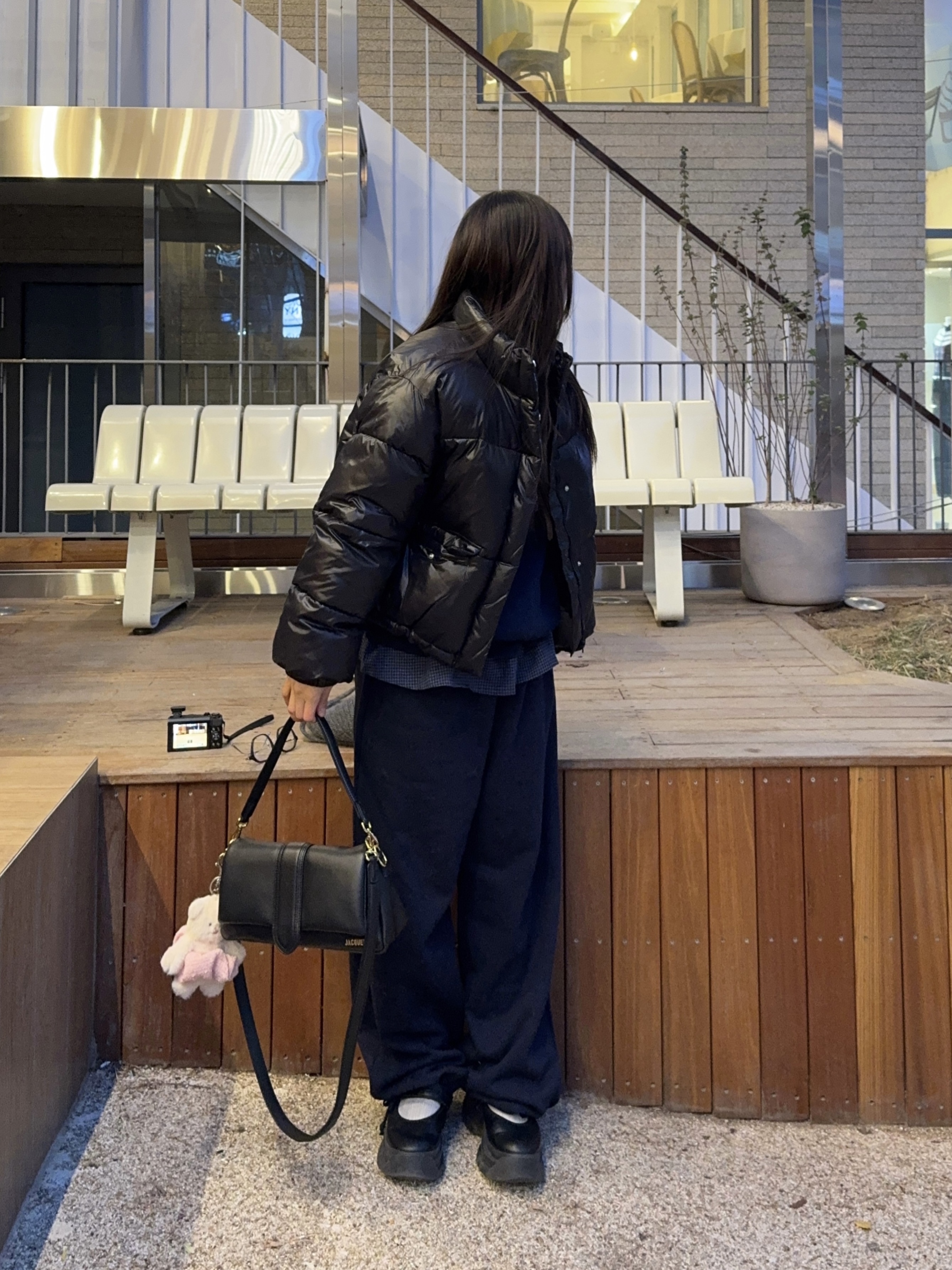 Jacquemus Le Bambimou Puffed Flap Bag Black ์ฐฉ์ฉ ์คํ์ผ - 1
