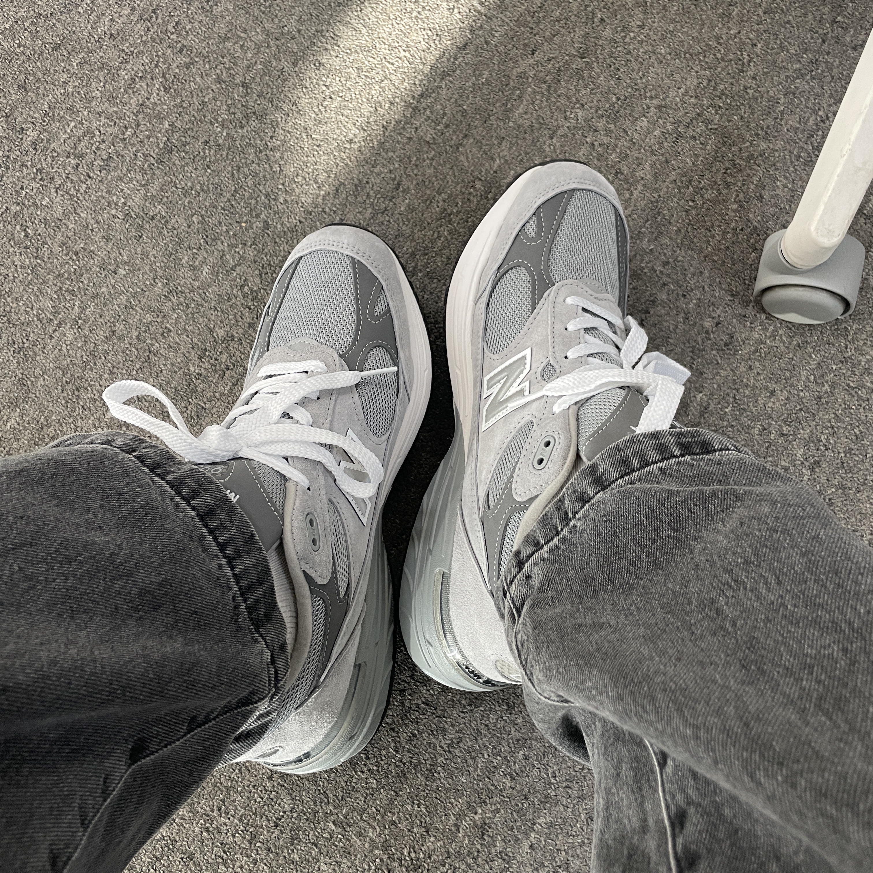 New Balance 993 Made in USA Grey - D Standard 착용 스타일