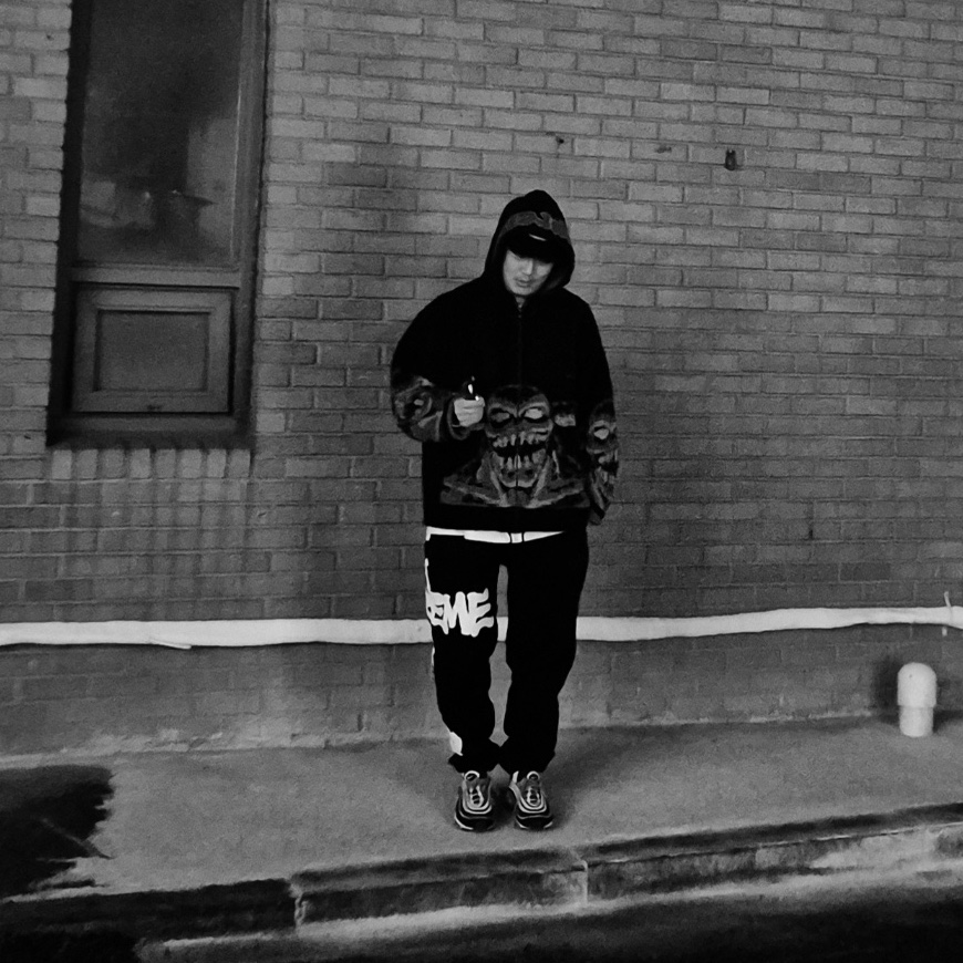 Supreme x Toy Machine Zip Up Hooded Sweater Black - 24SS, Supreme x Thrasher Sweatpant Black - 24FW 착용 스타일
