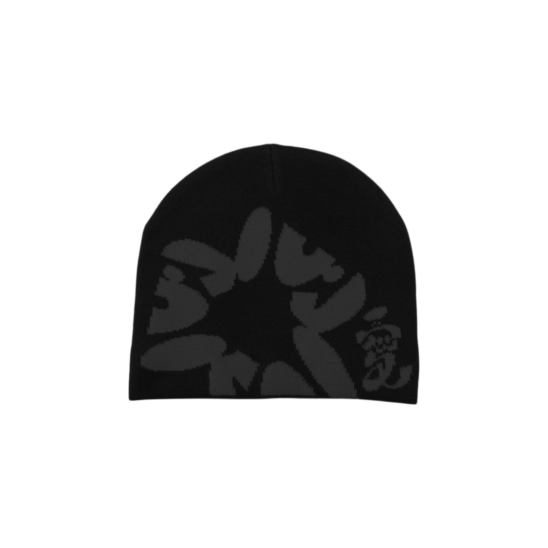 P0000MBJ LUVLUVLUV SV Knit Headgear Beanie Black