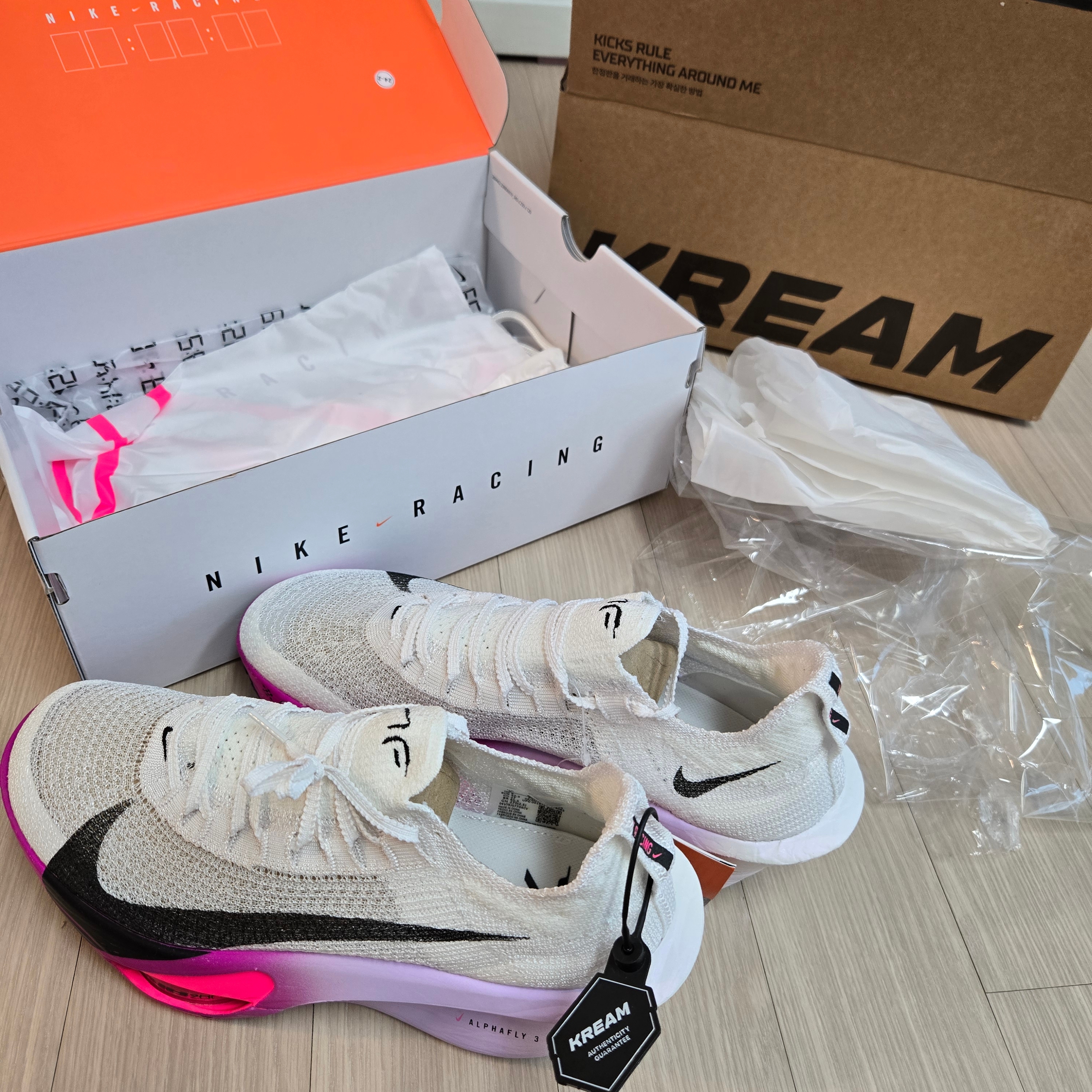 Nike Air Zoom Alphafly Next% 3 Hyper Pink 착용 스타일 - 3