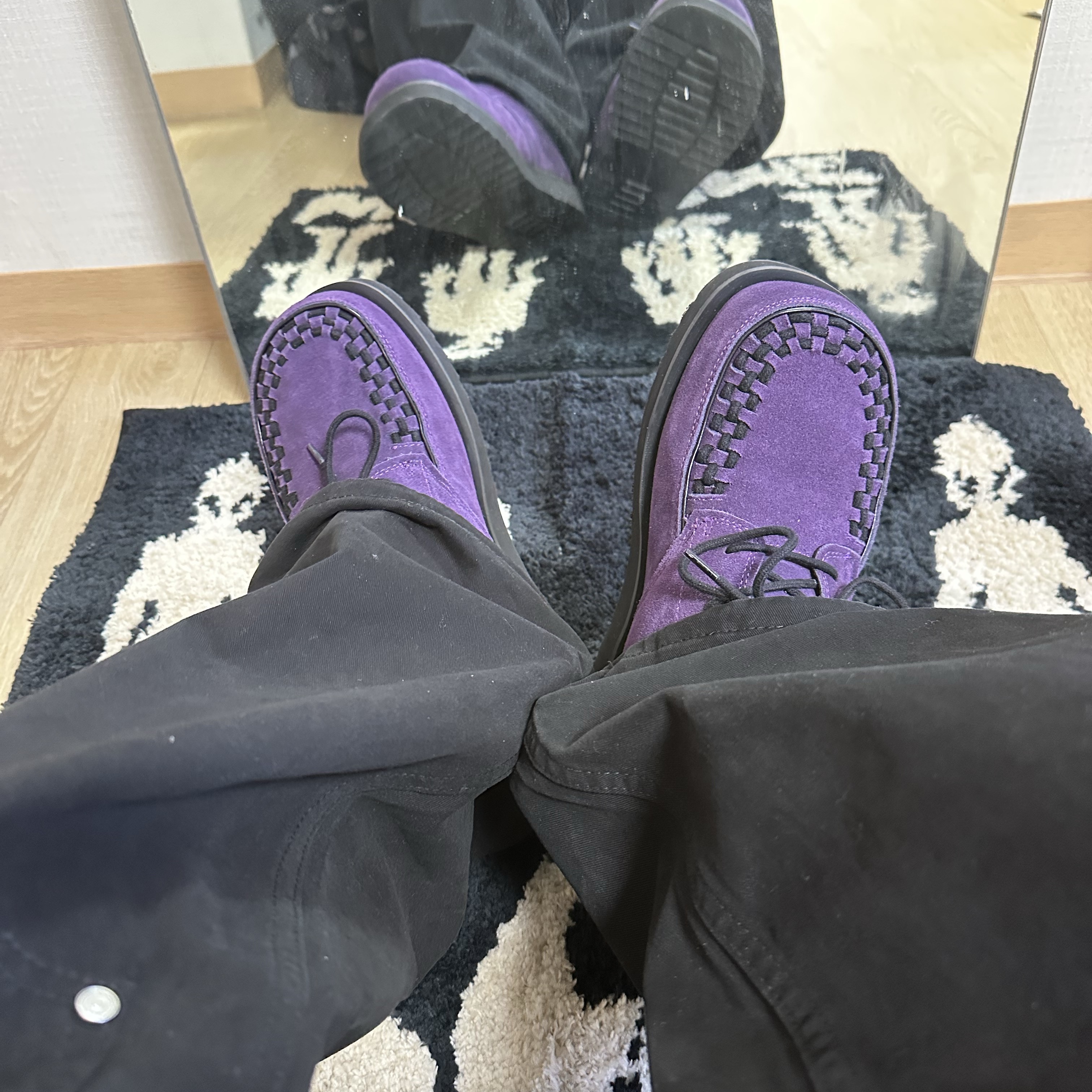Romantic Move Bowie Winter Shoes SU Purple 착용 스타일