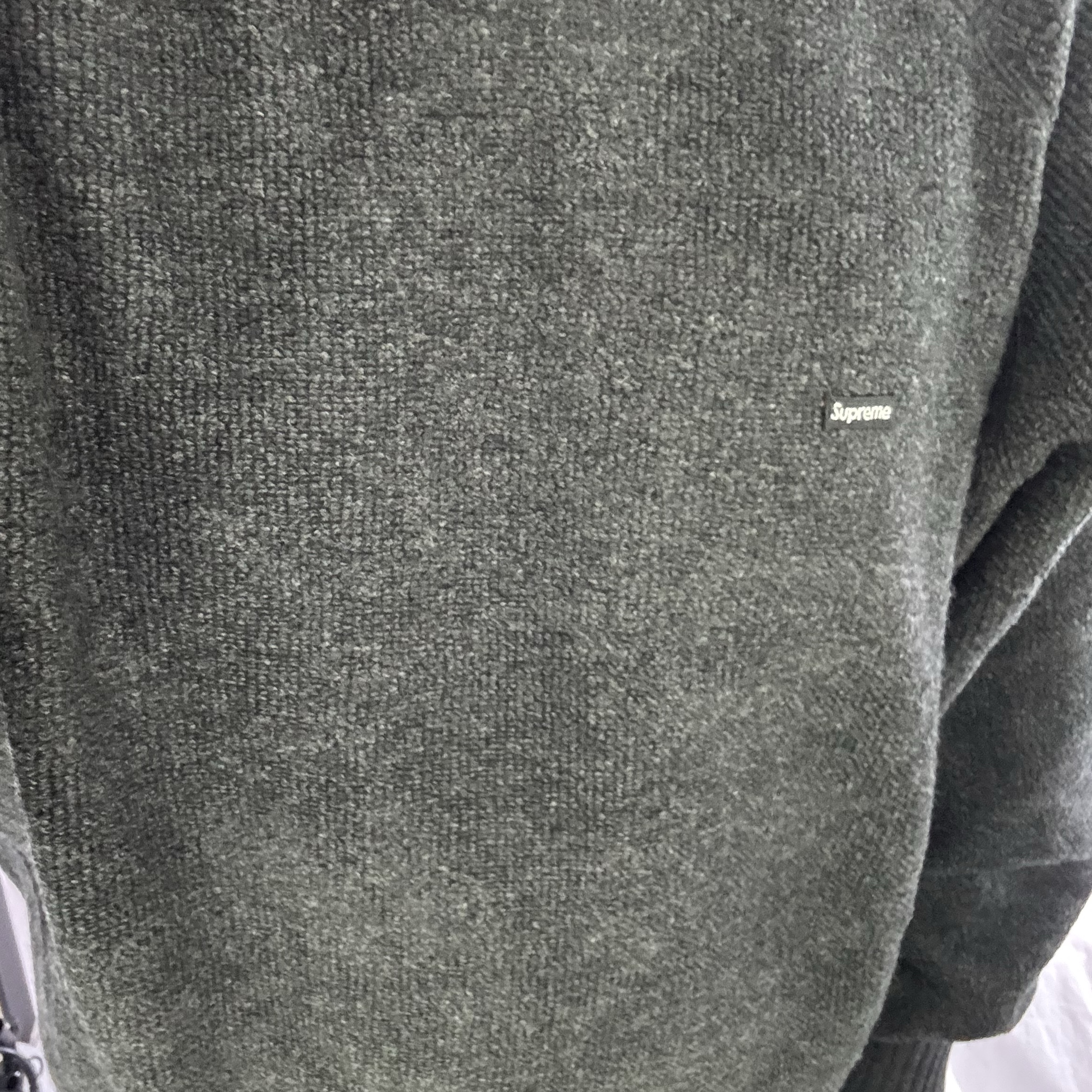 Supreme Terry Small Box Sweater Black - 24FW 착용 스타일