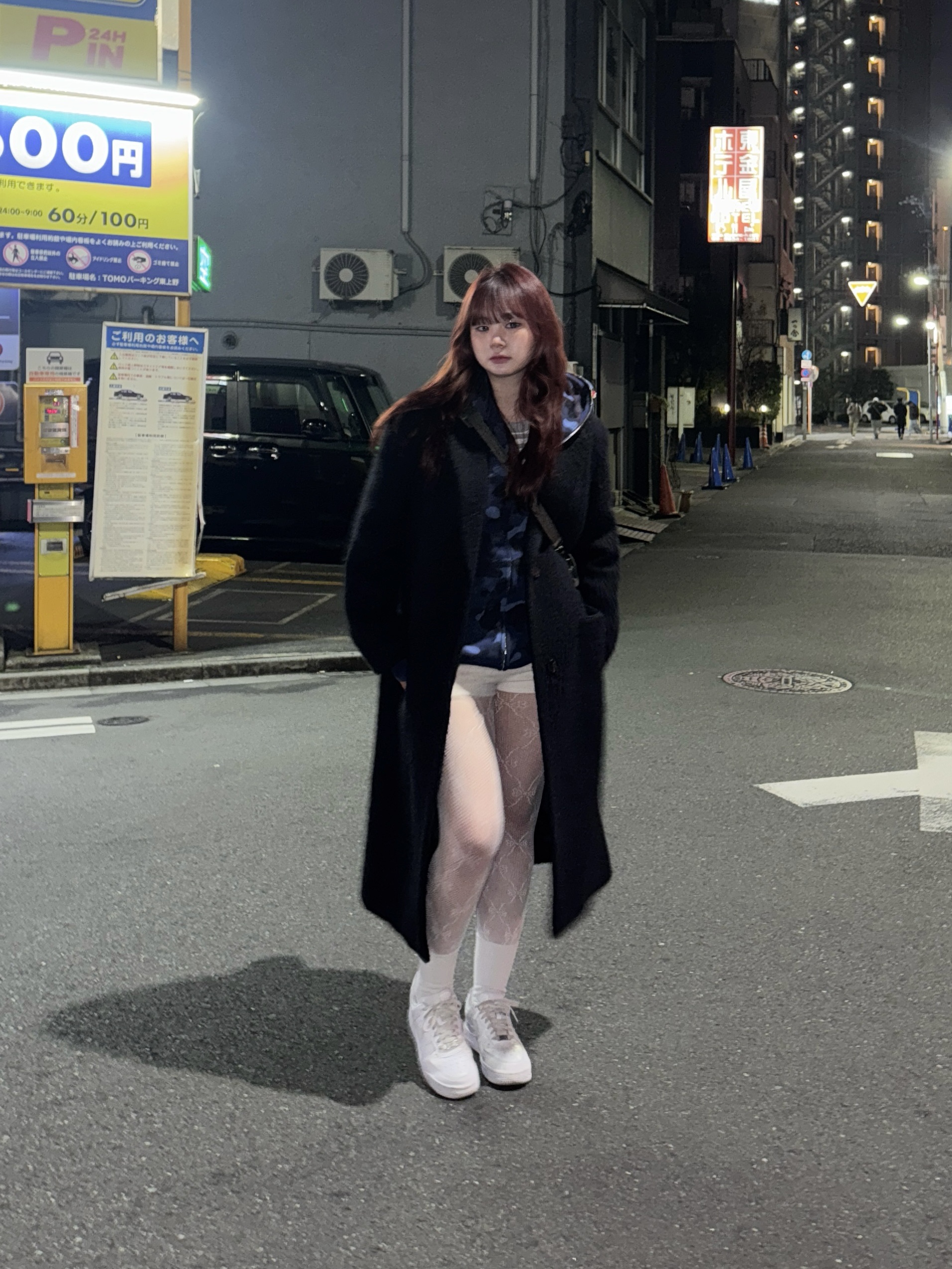BAPE Color Camo Shark Full Zip Hoodie Navy, (W) Nike Air Force 1 '07 Low White 착용 스타일 - 2