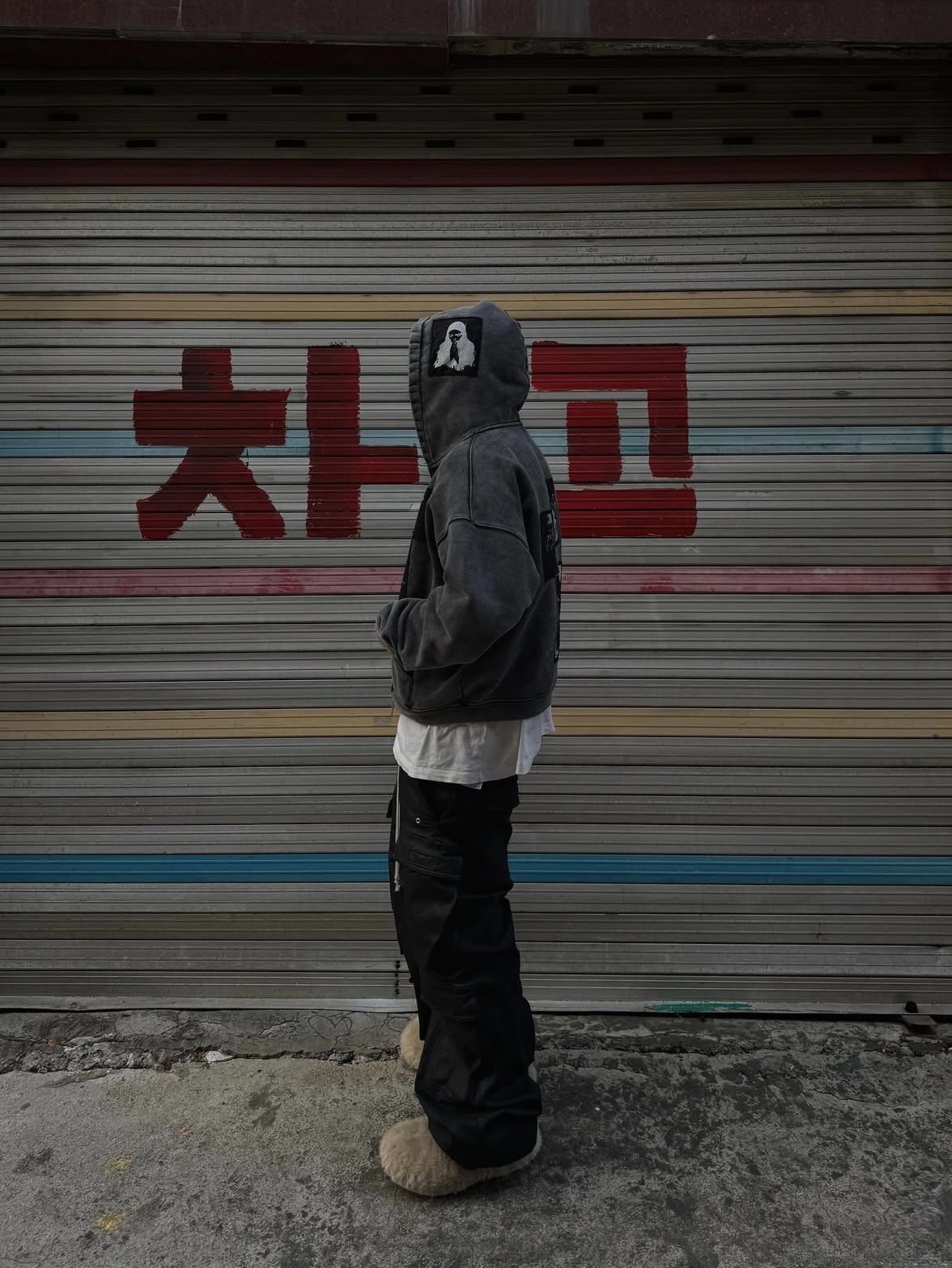 Rick Owens Porterville Denim Double Cargo Jumbo Belas Pants Black Wax 착용 스타일