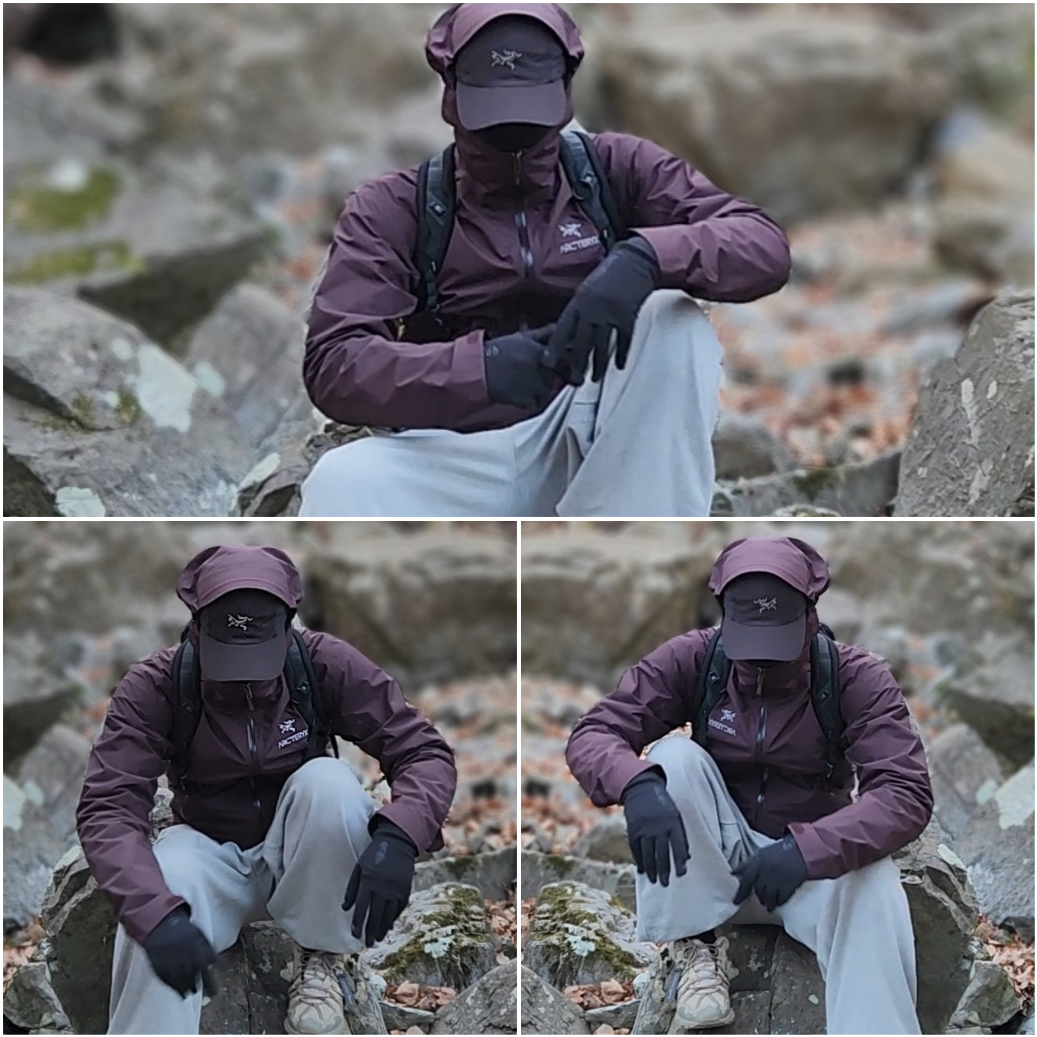 Arc'teryx Zeta SL Jacket Black, Arc'teryx Norvan Cap Black 착용 스타일 - 3