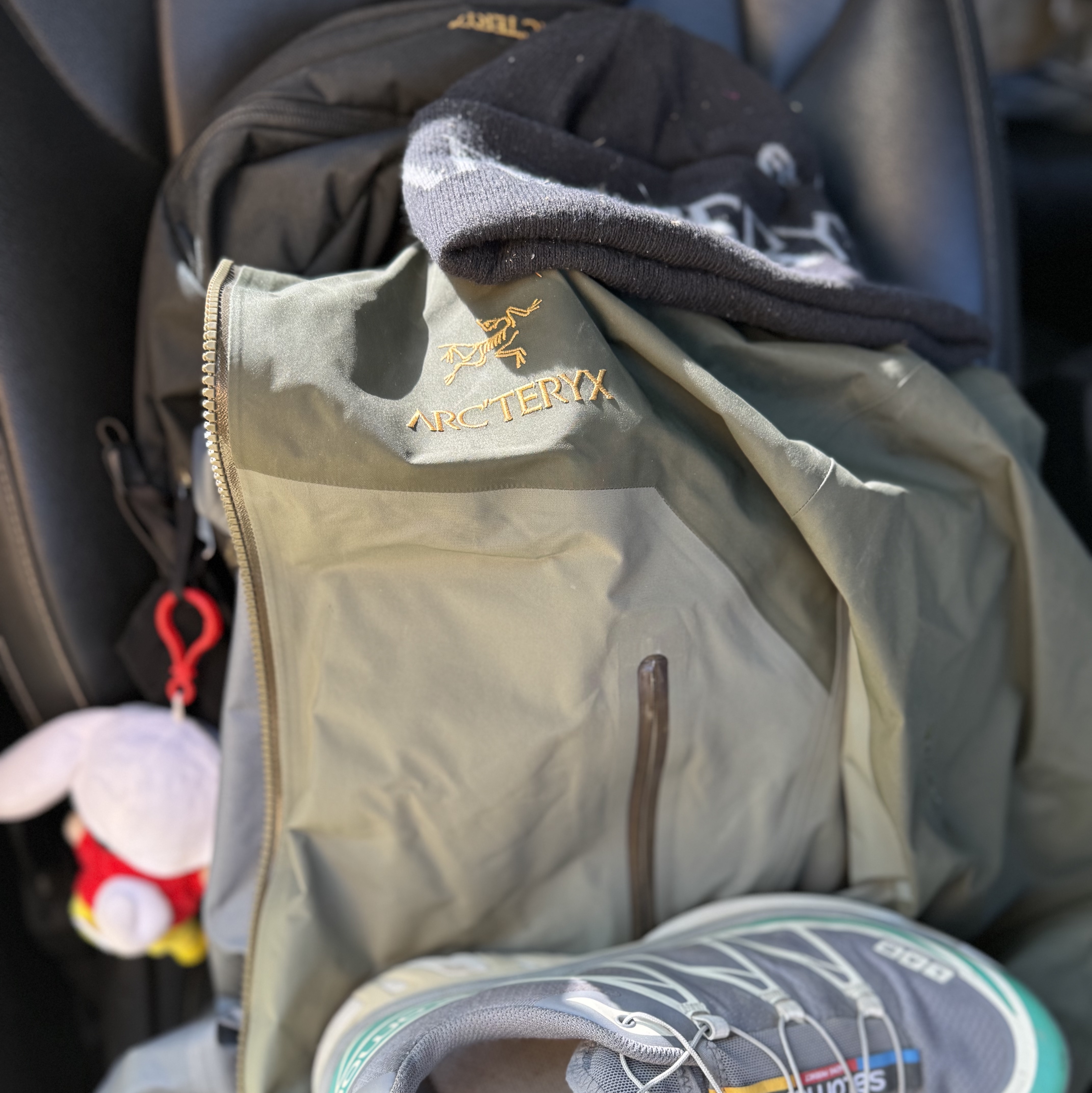 Arc'teryx Beta AR Jacket Forage Tatsu, Arc'teryx Mantis 26 Backpack Black 착용 스타일