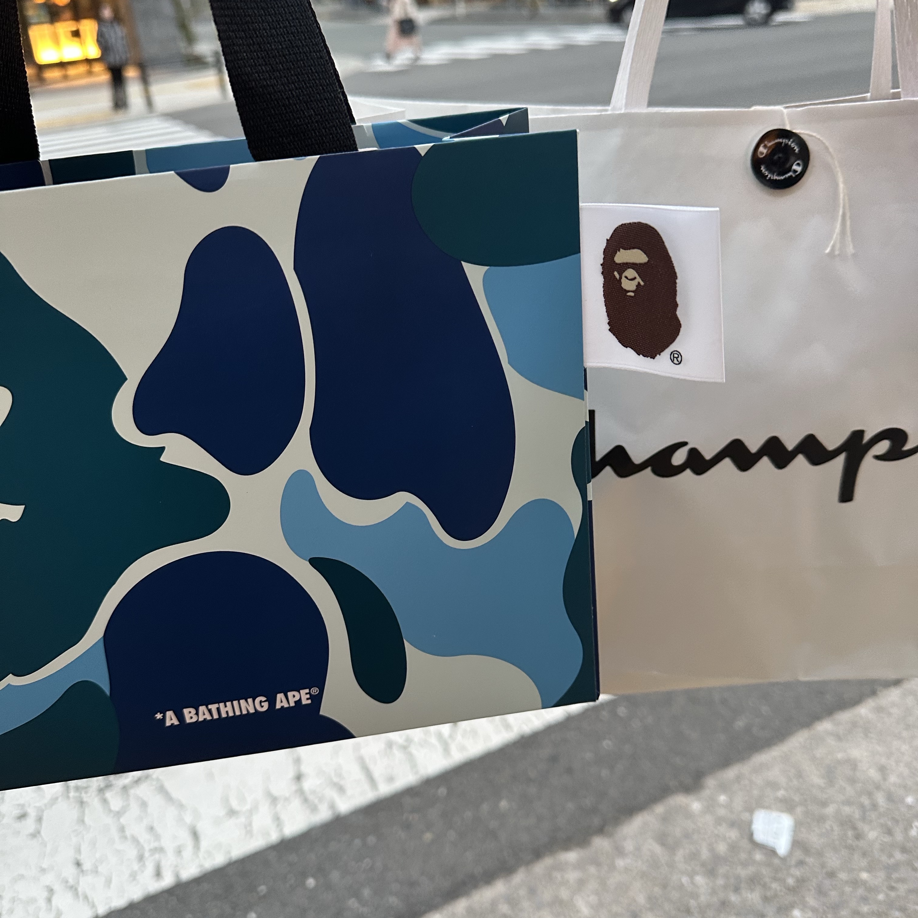 BAPE PONR 1st Camo 2nd Shark Full Zip Hoodie Green 착용 스타일 - 2