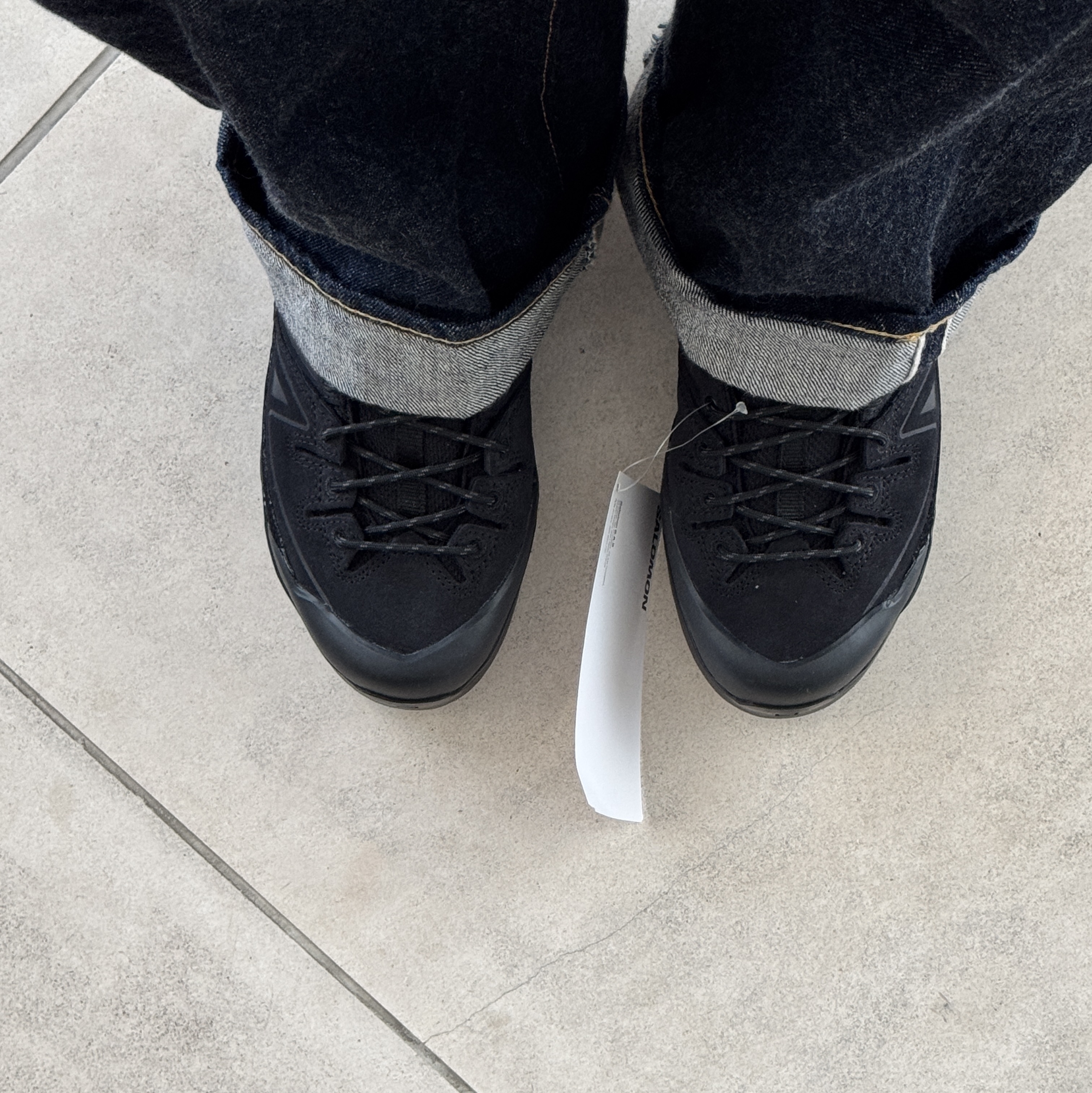 Salomon X-Alp Leather Black 착용 스타일 - 1