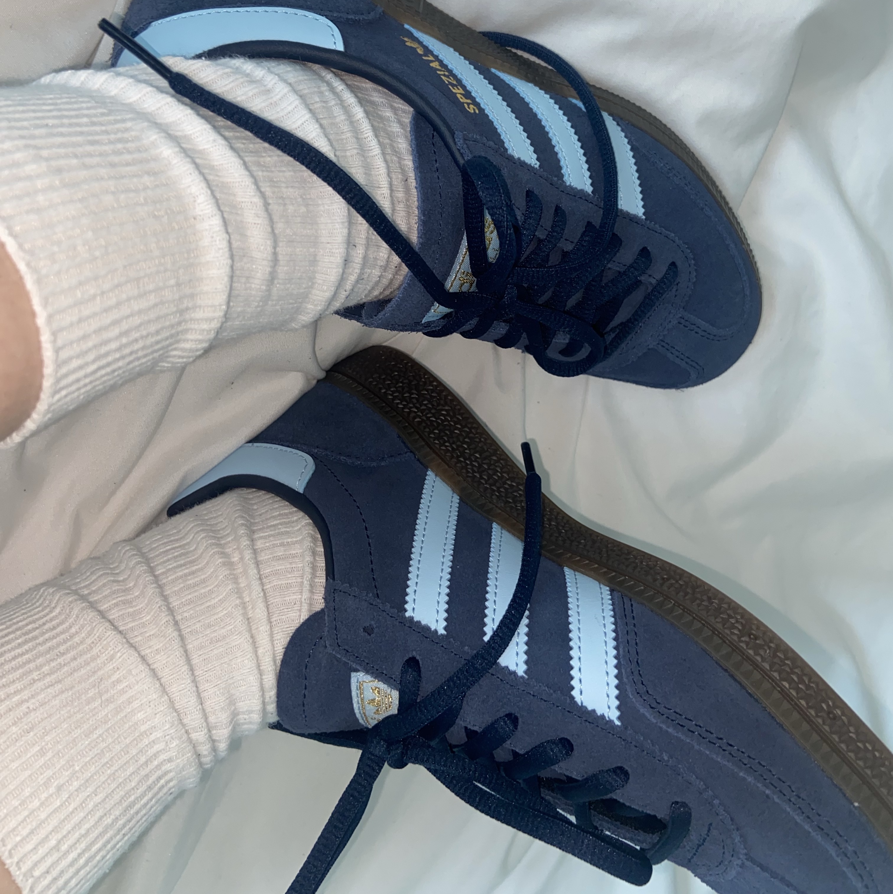 Adidas Spezial Handball Collegiate Navy 착용 스타일 - 1