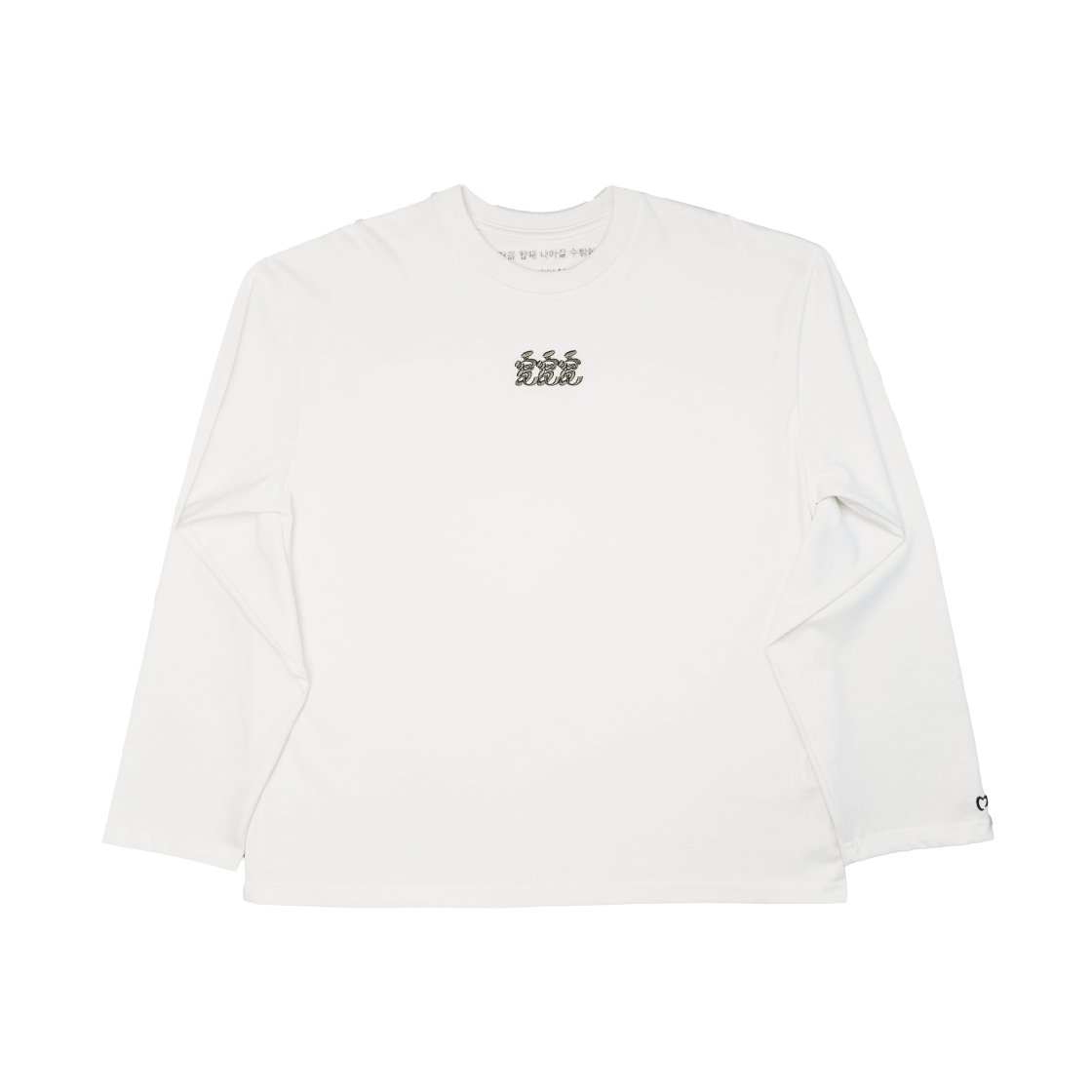 P0000MBB LUVLUVLUV SV Fool For Love Long Sleeve Top EM WH