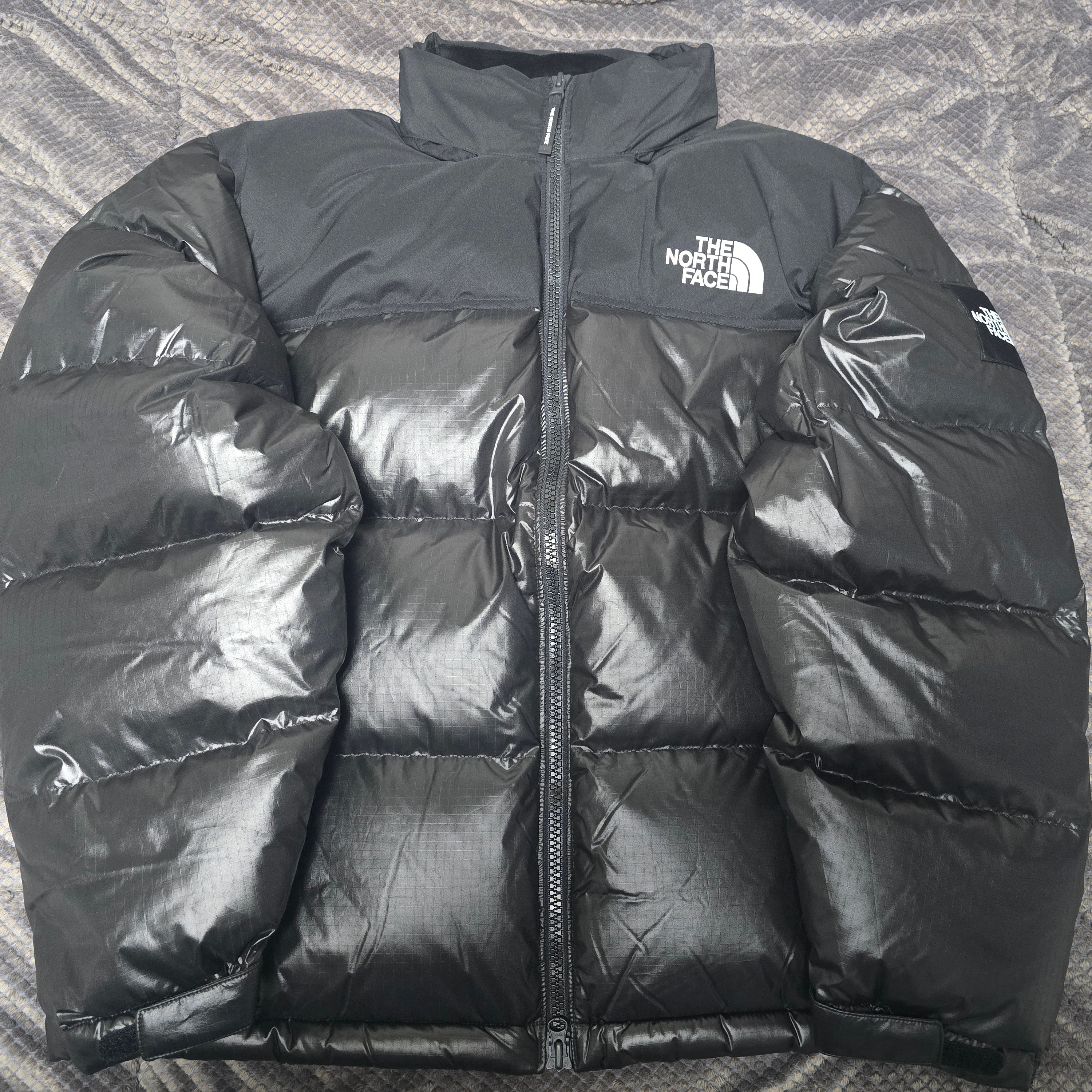 The North Face White Label Novelty Nuptse RDS Down Jacket Black 착용 스타일