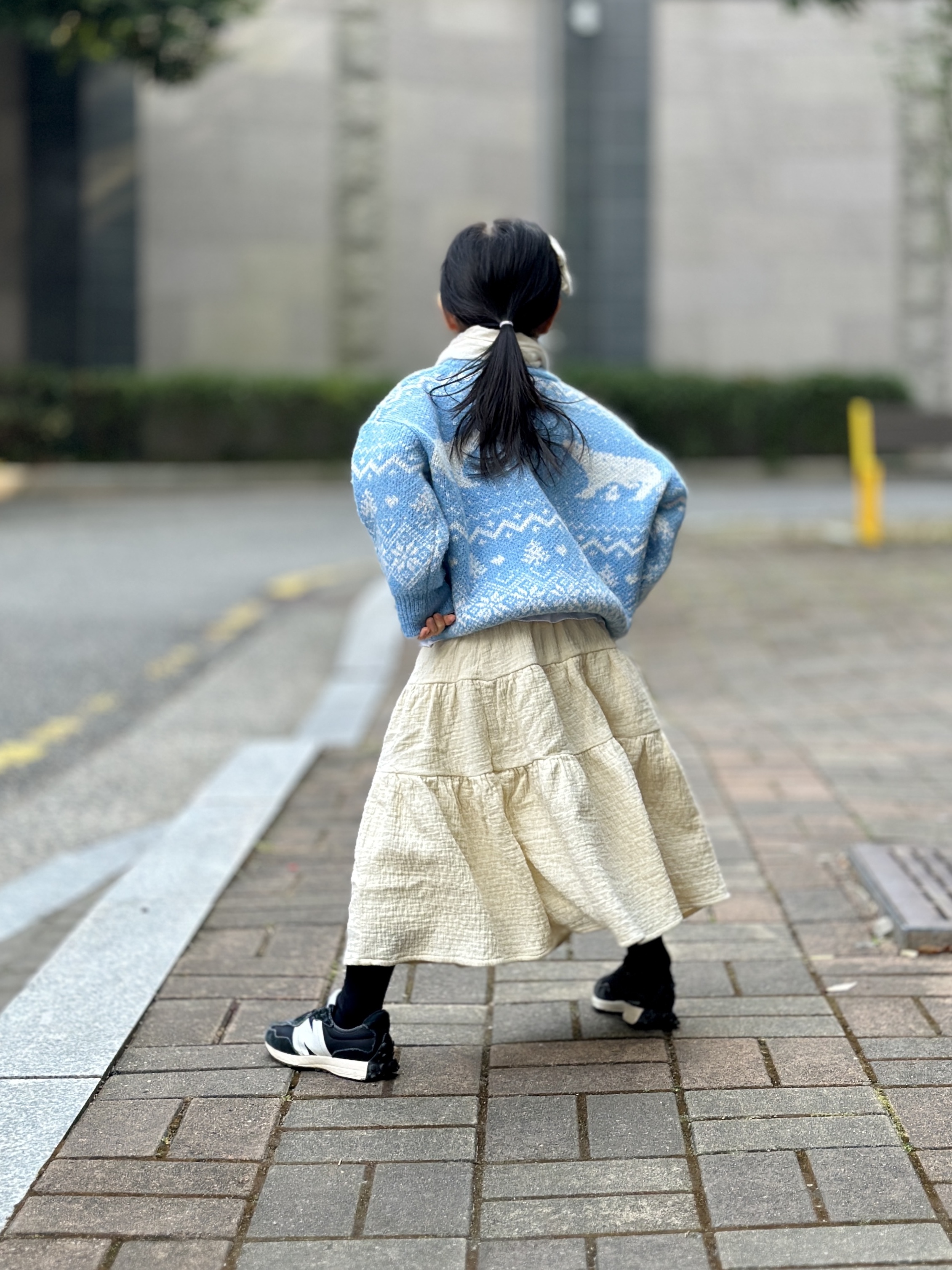 (PS) New Balance 327 Black 착용 스타일 - 1