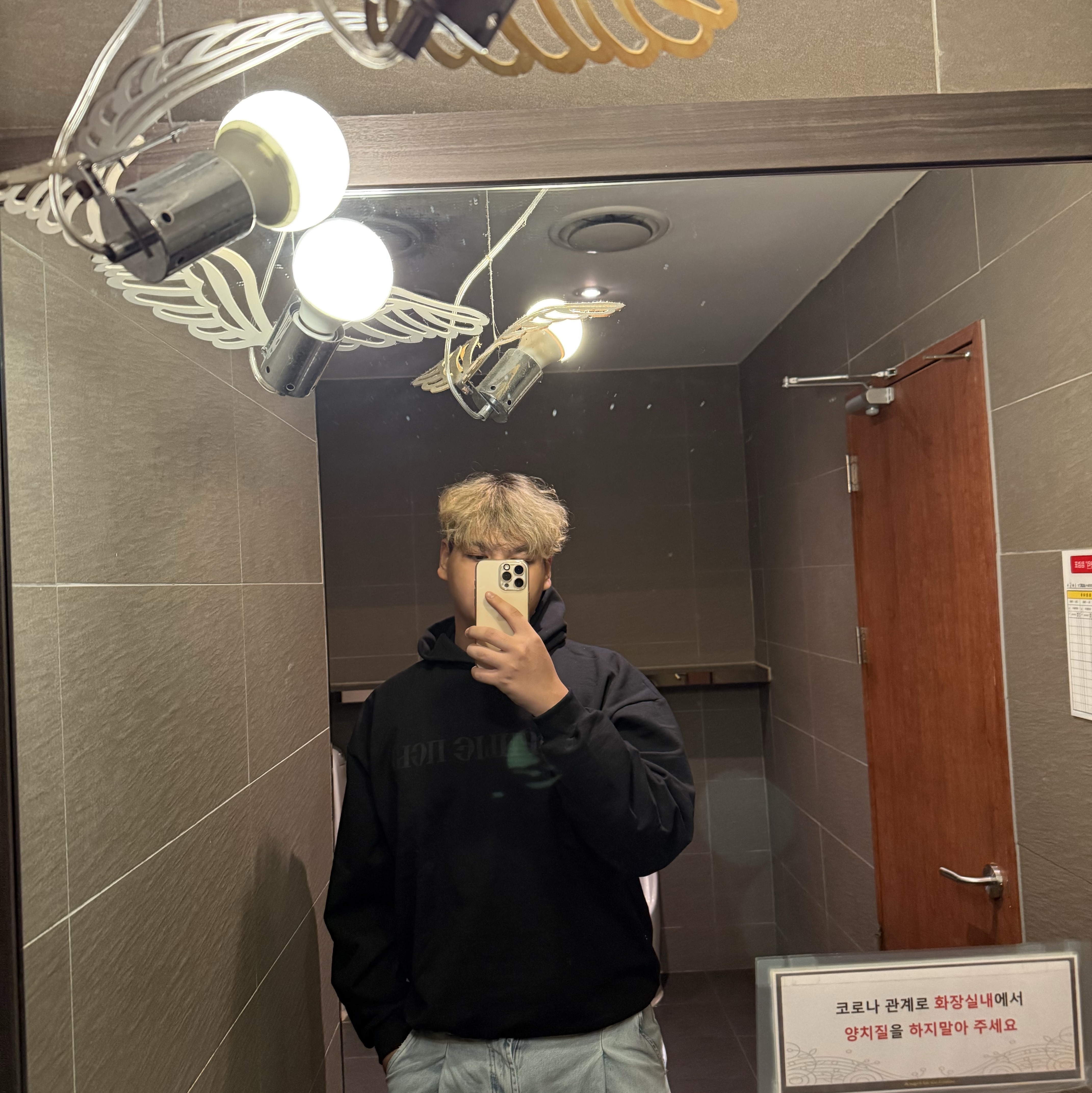Yeezy x Gosha Rubchinskiy YZY Black Dogs Hoodie Black, Apple iPhone 16 Pro Max 256GB Desert Titanium (Korean Ver.) 착용 스타일