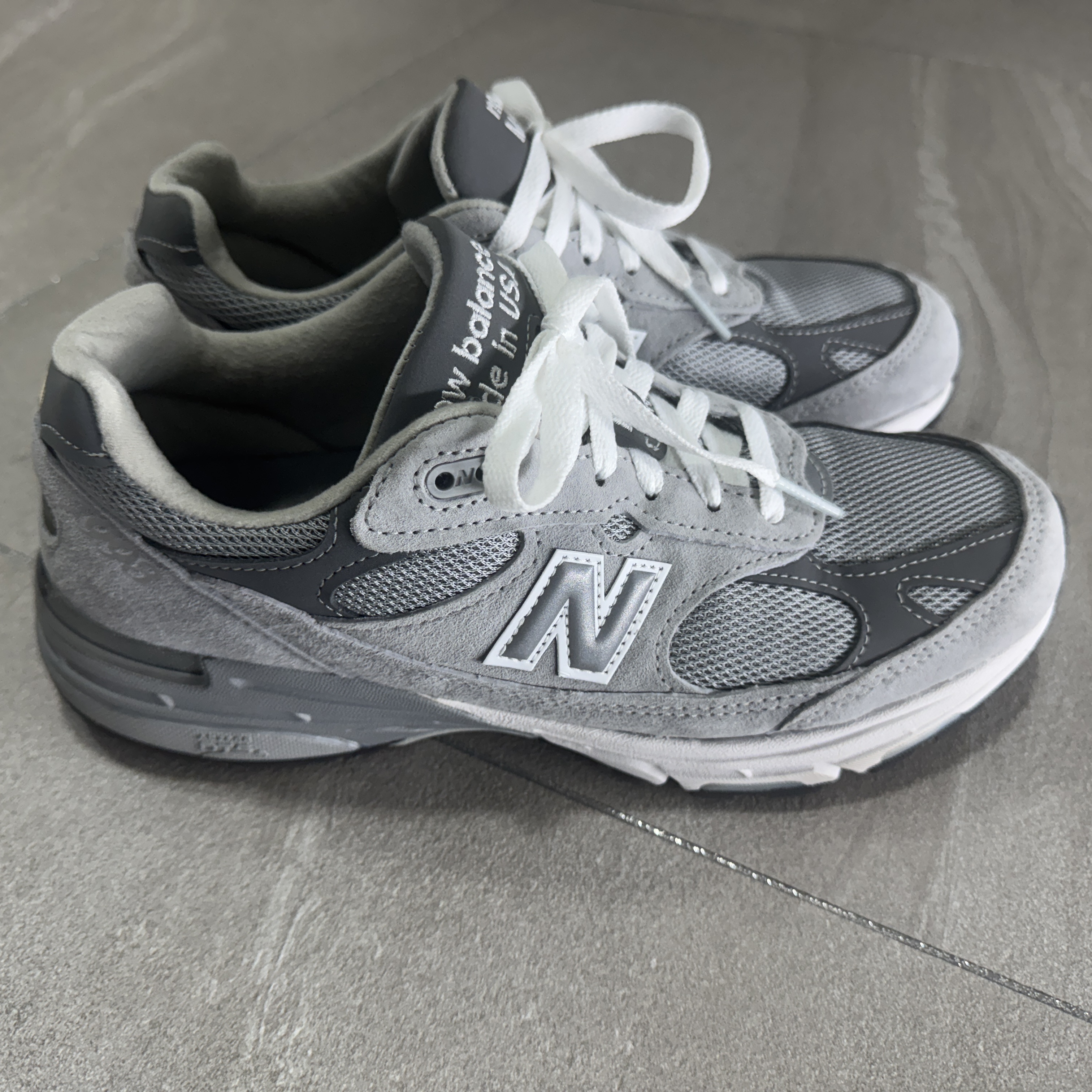 New Balance 993 Made in USA Grey - D Standard 착용 스타일