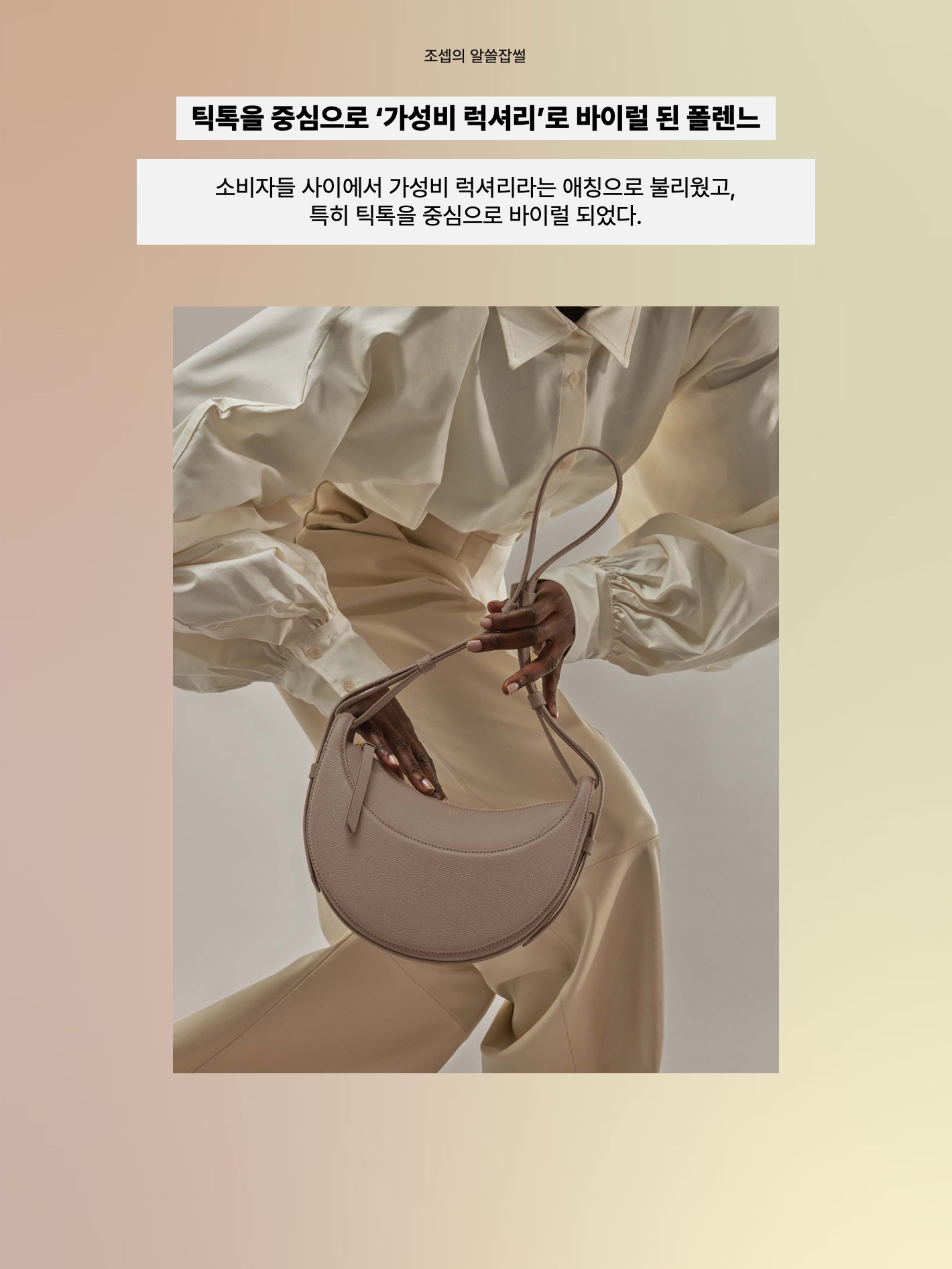 Polene Numero Neuf Camel, Polene Numero Dix Black 착용 스타일 - 8