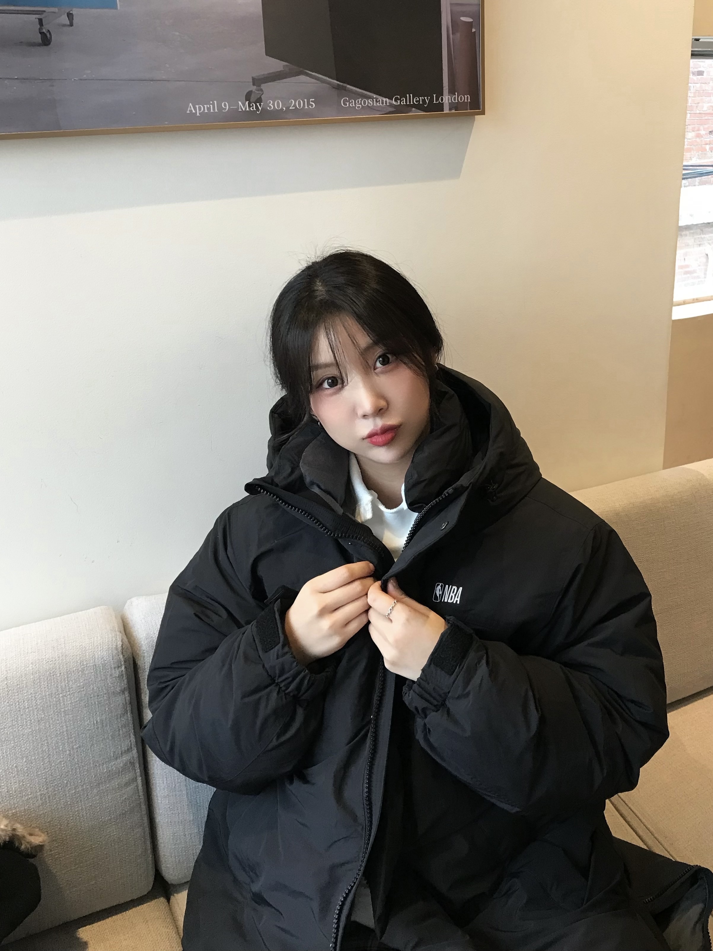 Adidas Jeans Black White 착용 스타일 - 2