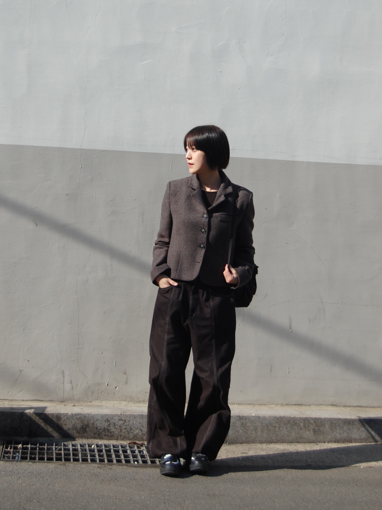 Nike x Peaceminusone Kwondo1 Black and White 착용 스타일