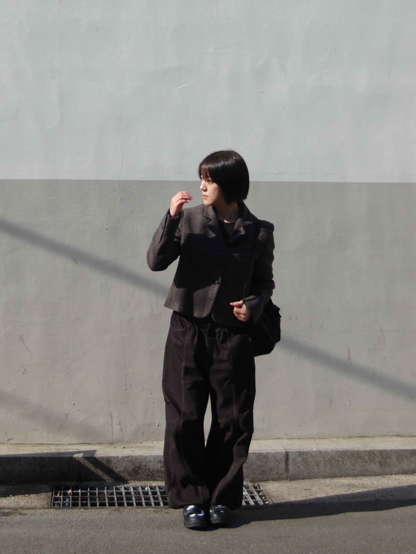 Nike x Peaceminusone Kwondo1 Black and White 착용 스타일