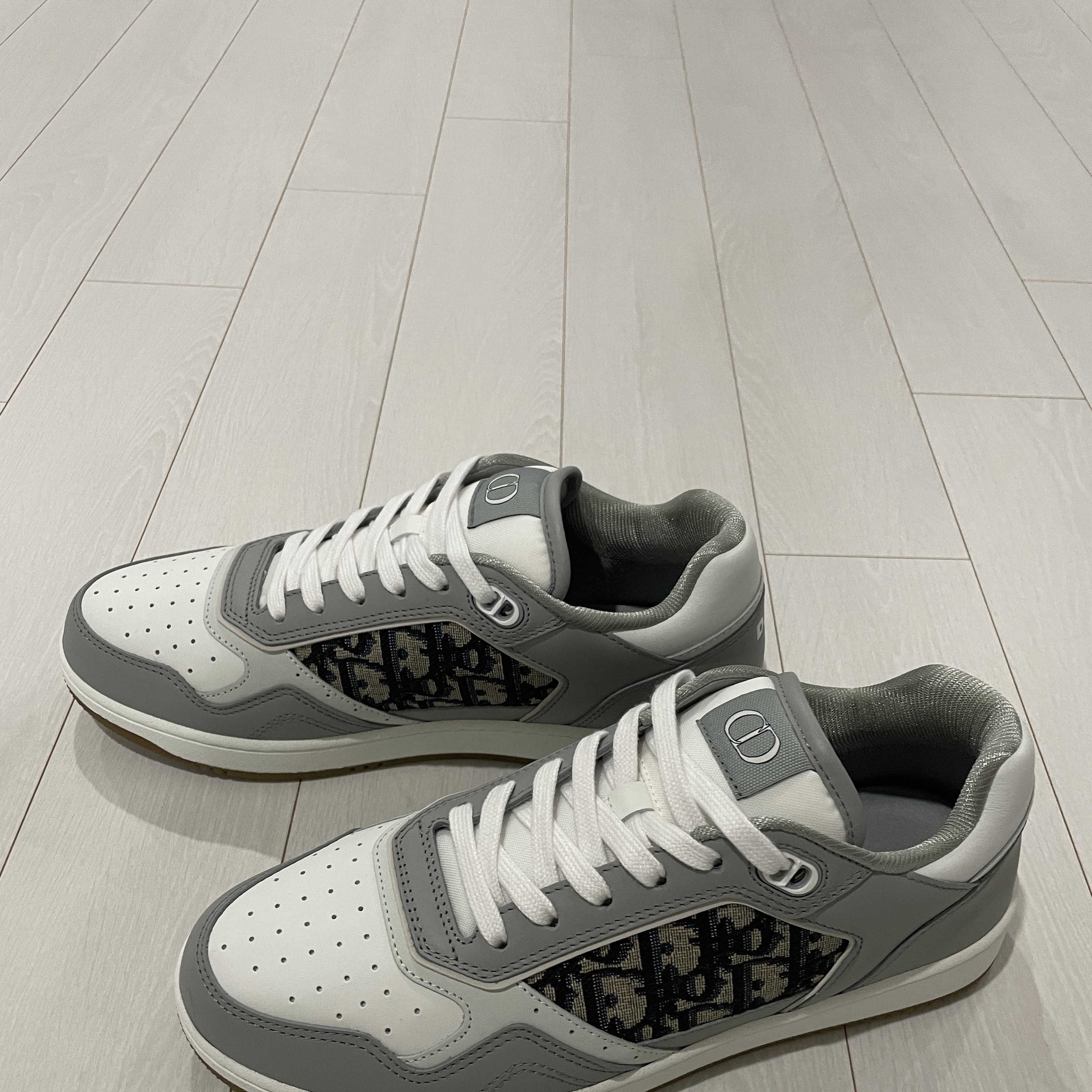 Dior B27 Low-Top Sneakers Gray 착용 스타일 - 5