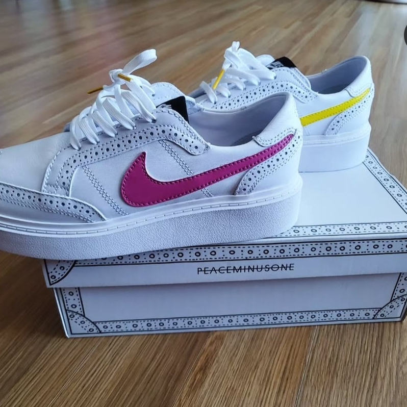 Nike x Peaceminusone Kwondo1 White 착용 스타일 - 1