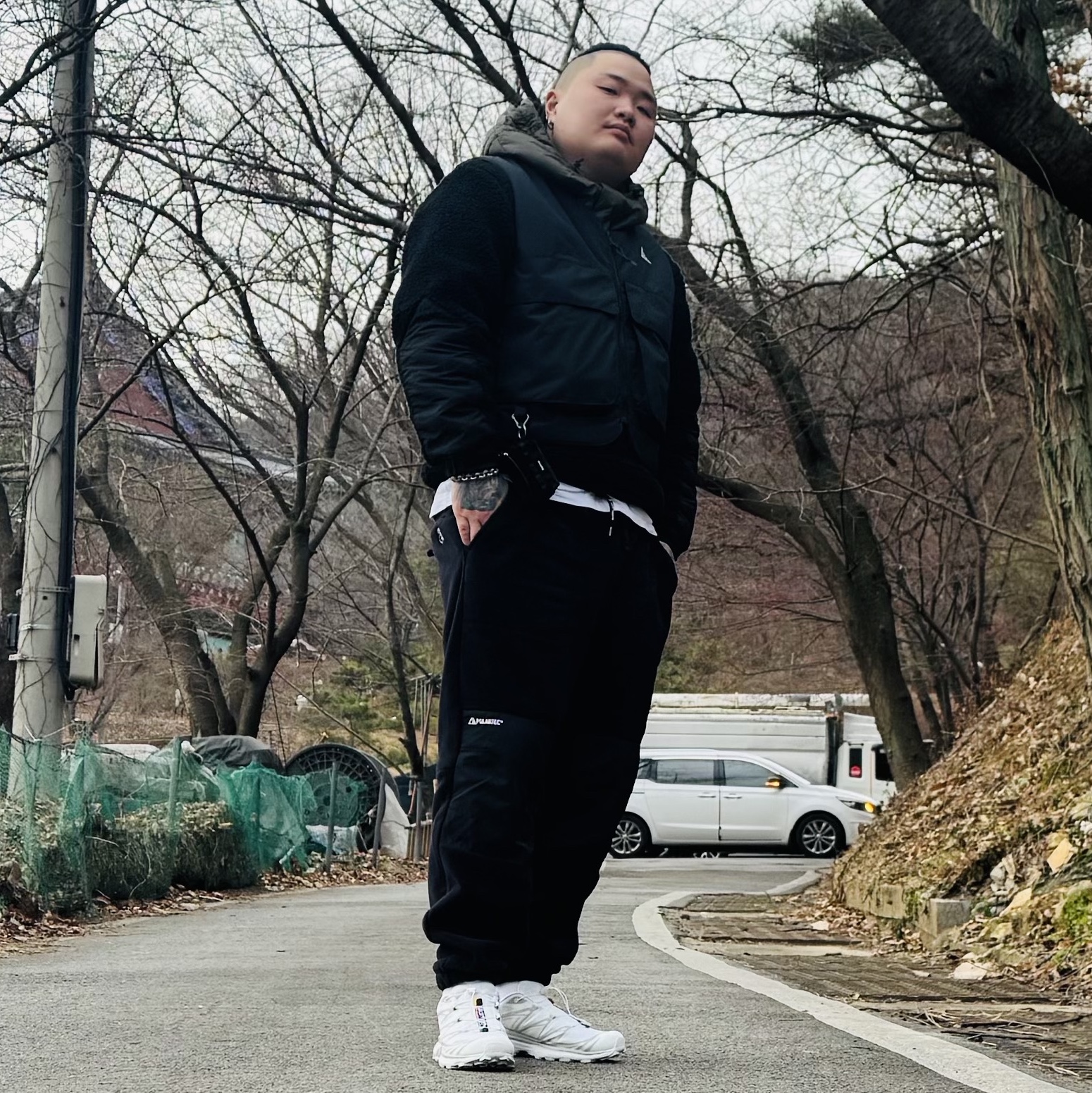 Nike ACG Primaloft Skull Peak Reversible Vest Black Dark Raisin - Asia, Nike ACG Primaloft Skull Peak Reversible Vest Black Dark Raisin - US/EU 착용 스타일