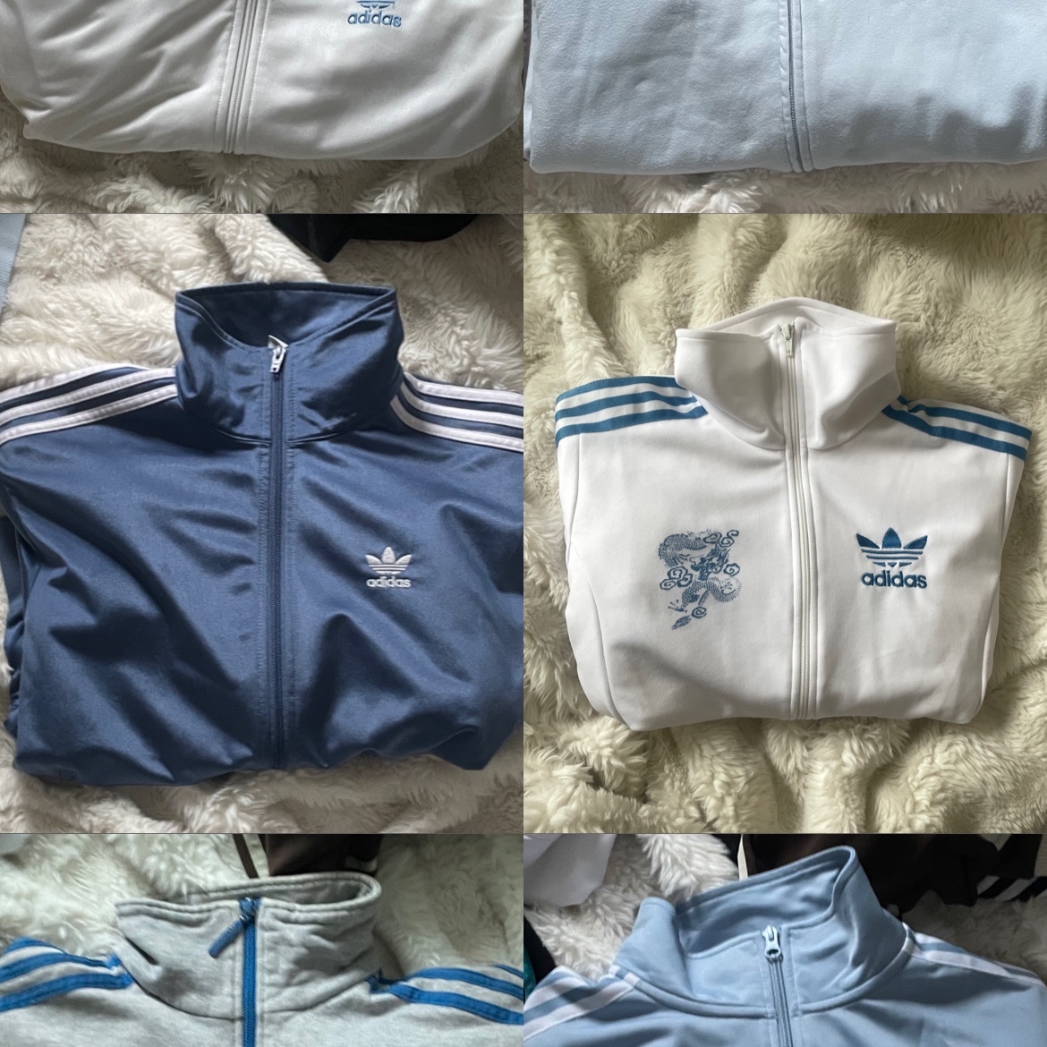 Adidas x Snidel Beckenbauer Track Jacket Ambient Sky - JP Sizing, Adidas Beckenbauer Track Top Ambient Sky - KR Sizing 착용 스타일 - 1