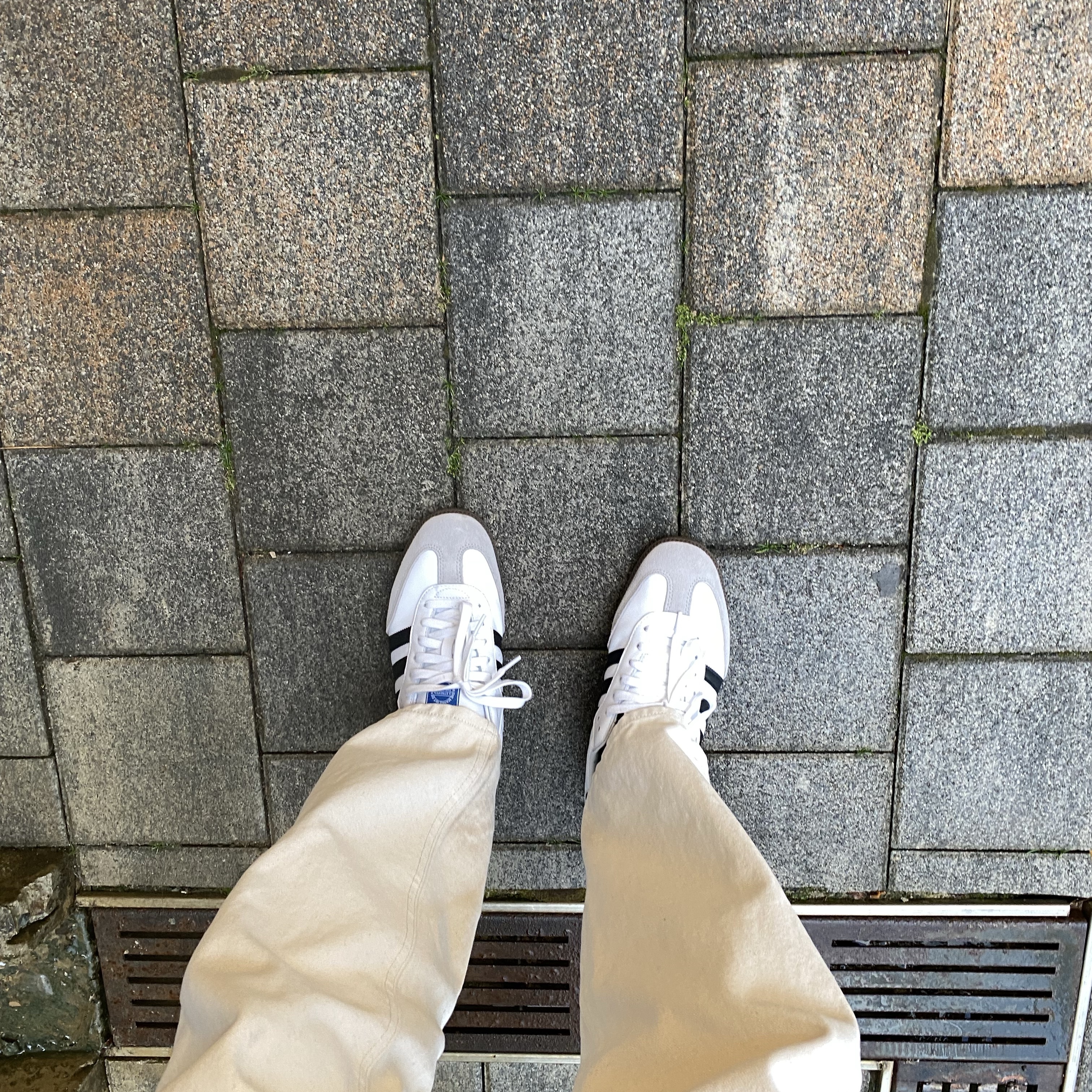 Adidas Samba OG Cloud White 착용 스타일