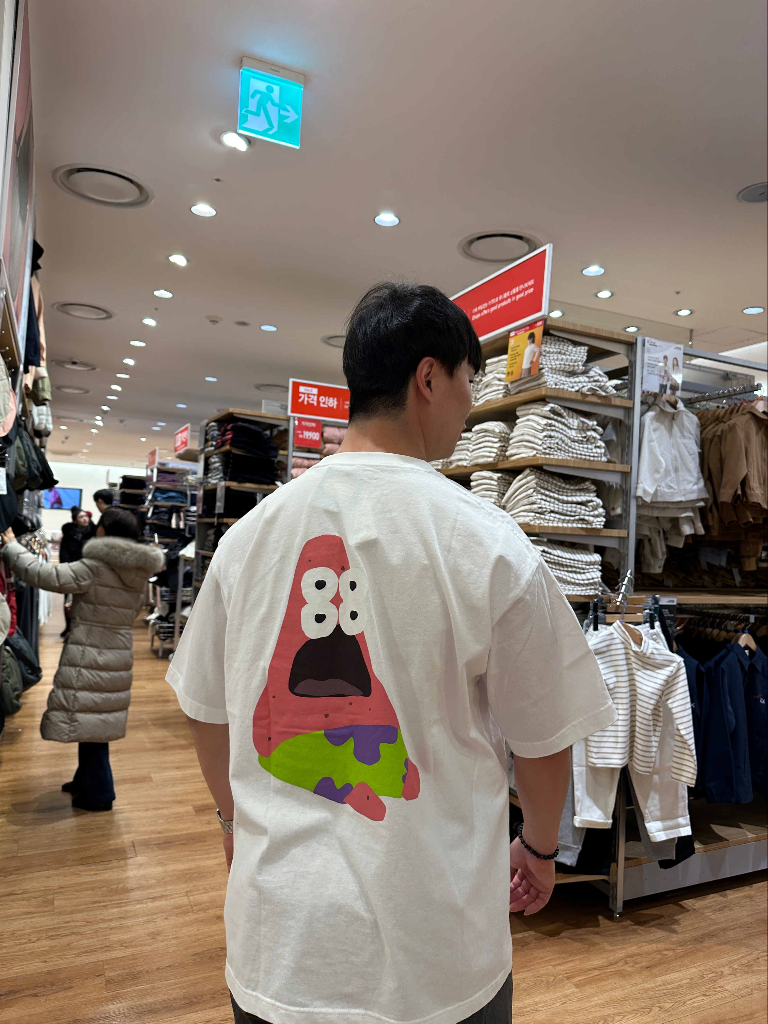Uniqlo UT x CPFM x SpongeBob Graphic T-Shirt C White - KR 착용 스타일