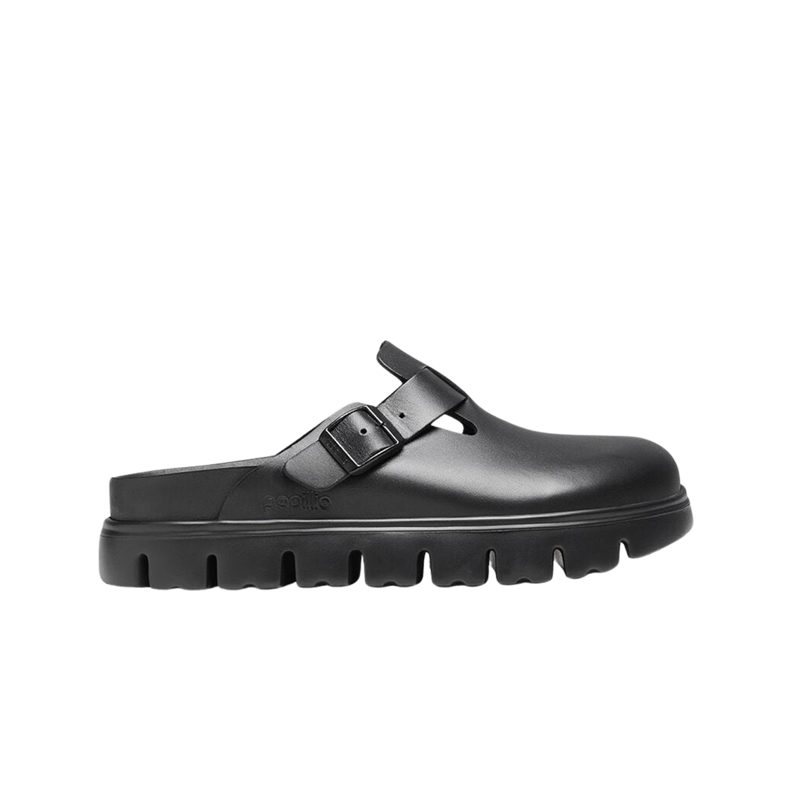 1026144 (W) Birkenstock Boston PAP Chunky Black - Narrow