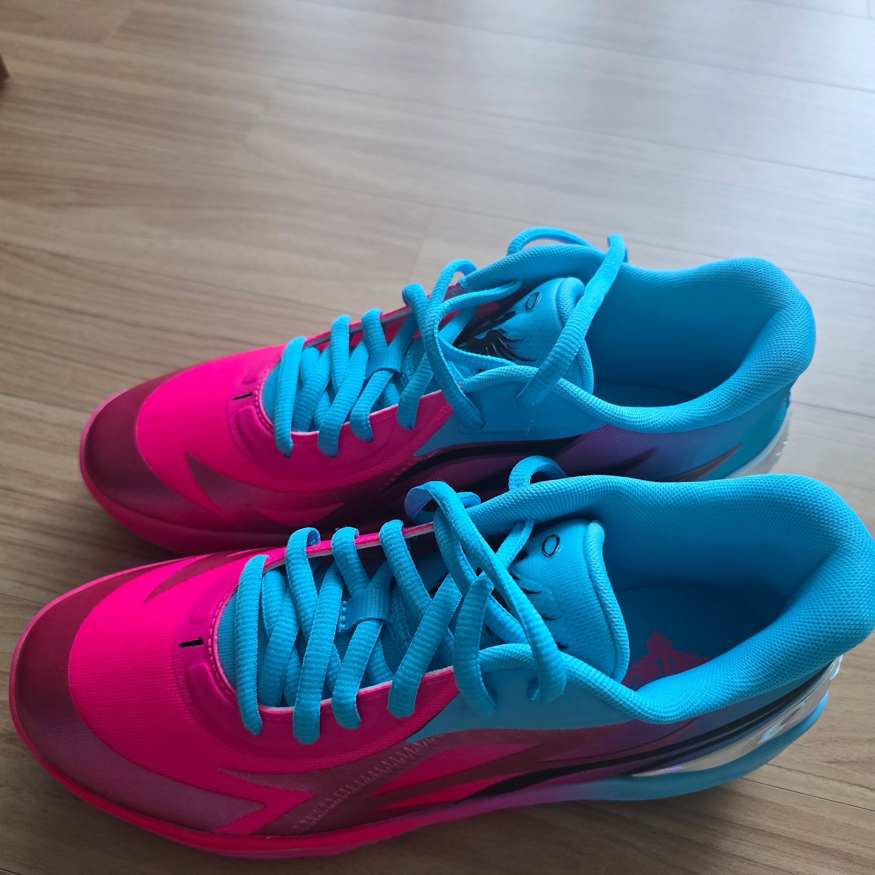 Puma MB.02 Lamelo Ball Lo Imbalance Fluro Pink 착용 스타일