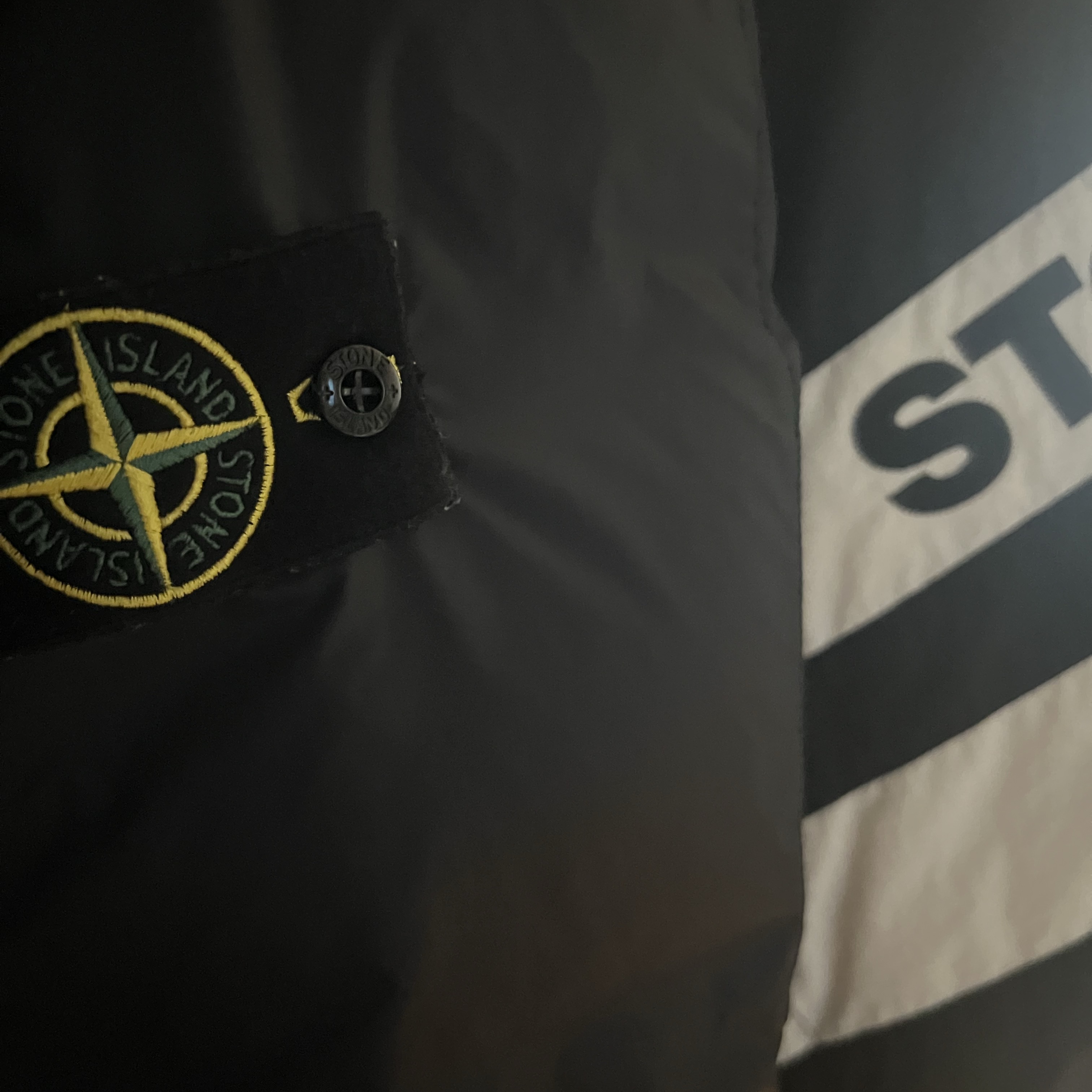Supreme x Stone Island Reversible Down Puffer Jacket Black - 23FW 착용 스타일