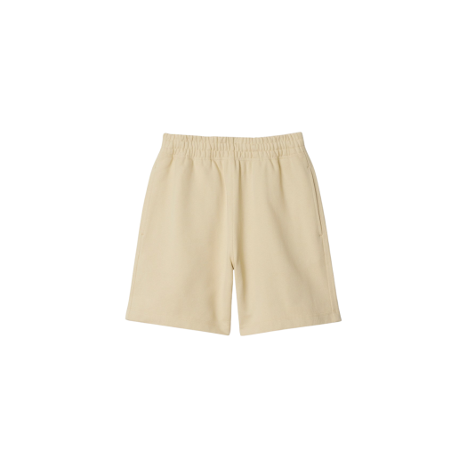 Burberry Check Label Cotton Shorts Nutmeg