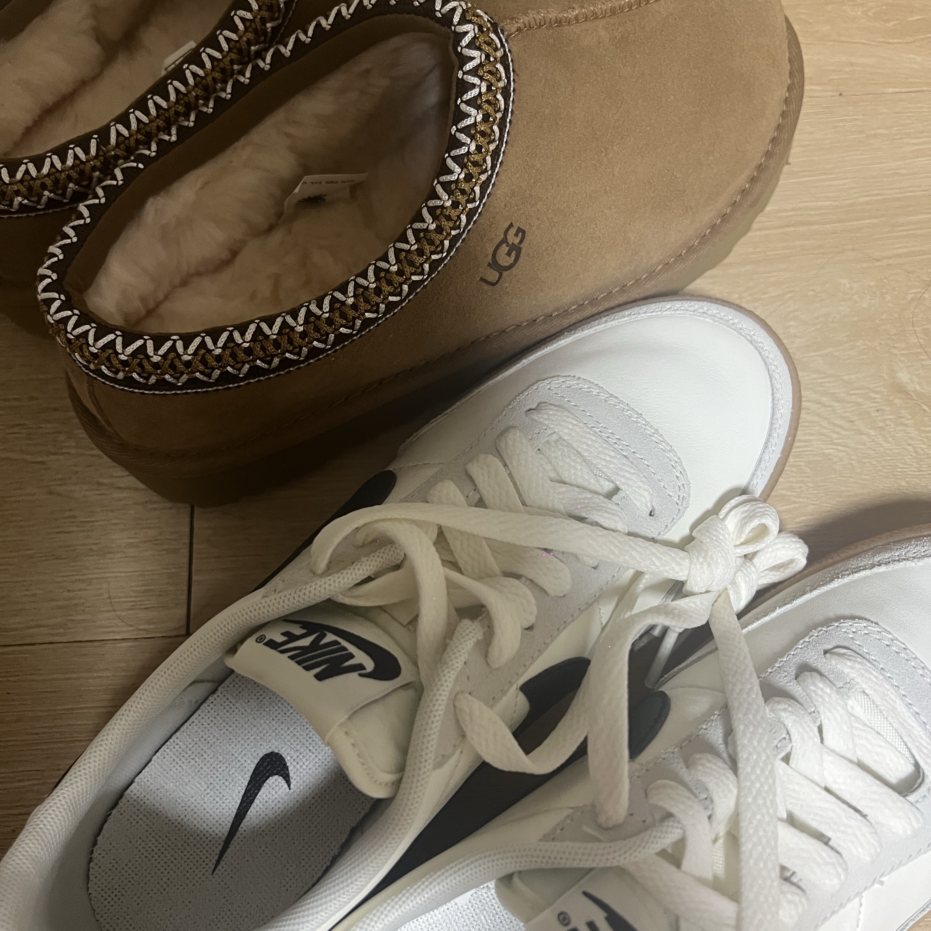 (W) UGG Tasman Slipper Chestnut, Nike Killshot 2 Leather Sail Oil Grey Gum 착용 스타일