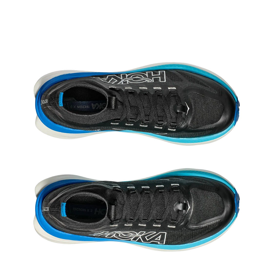 호카 텍톤 X 3 블랙 호카 블루(Hoka Tecton X 3 Black Hoka Blue) - 2