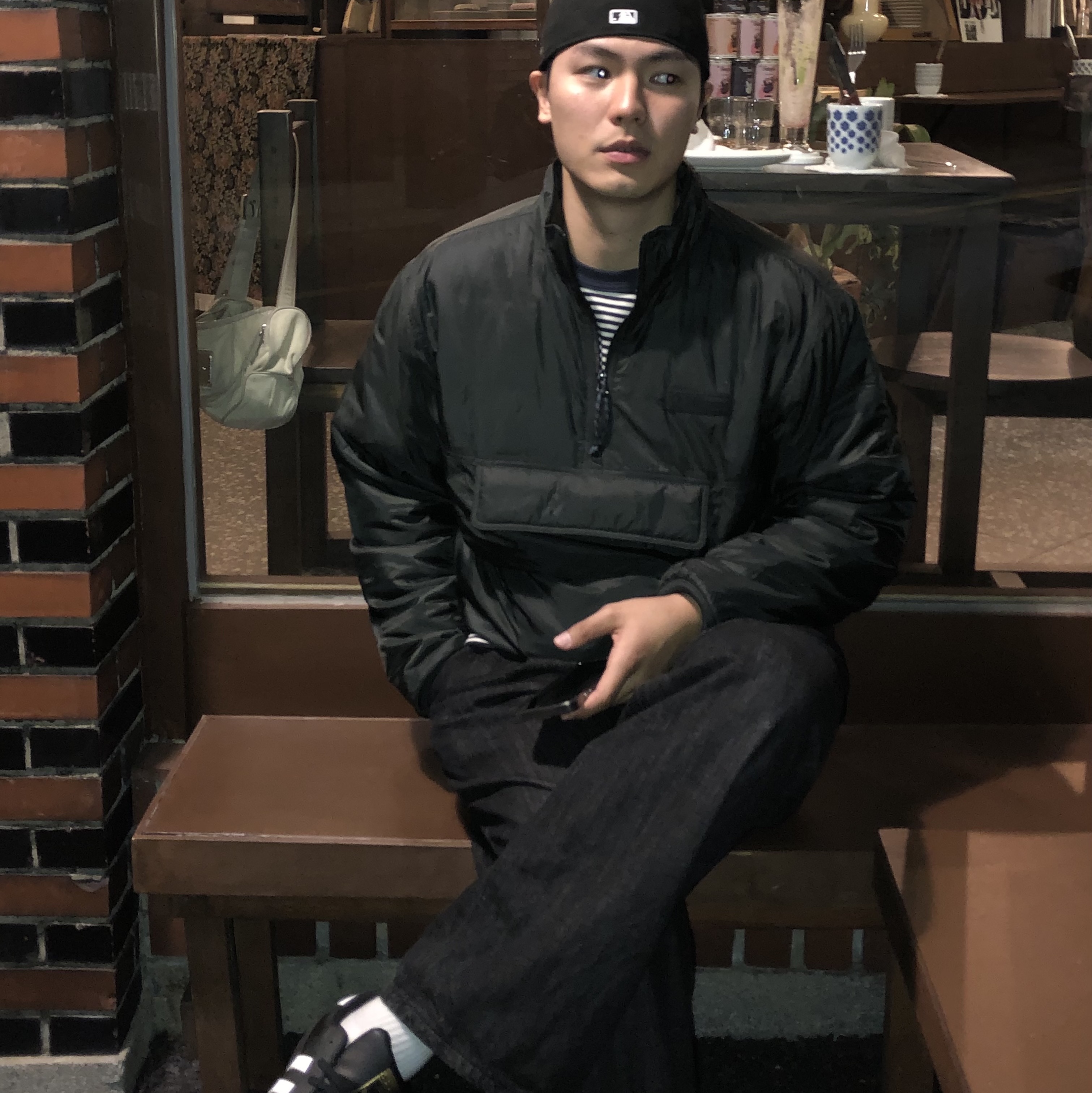 Adidas Superstar Core Black White, New Era MLB x Ralph Lauren New York Yankees Retro Crown 9Fifty Strapback Navy 착용 스타일