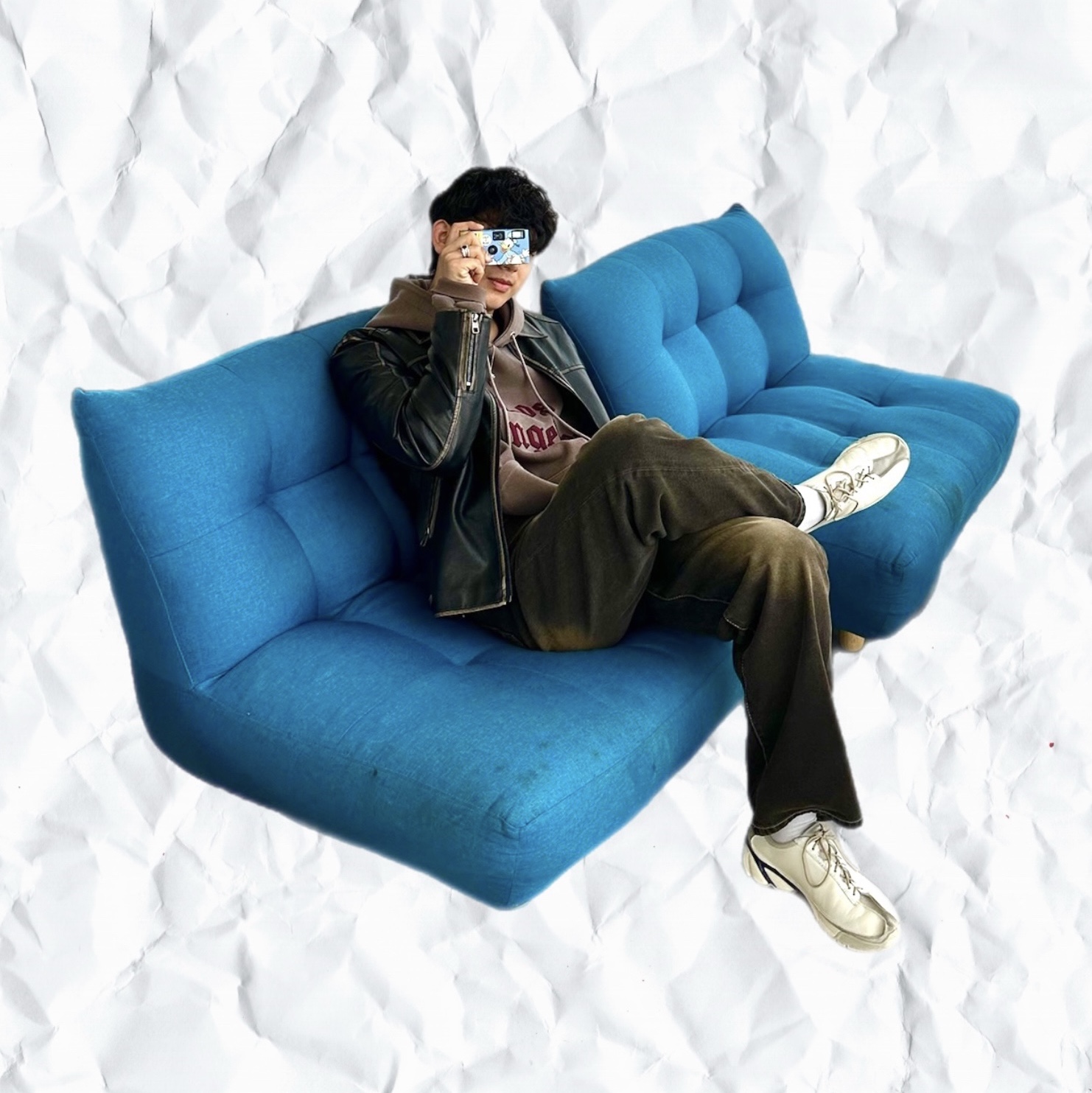Our Legacy Klove Leather Off White 착용 스타일 - 1