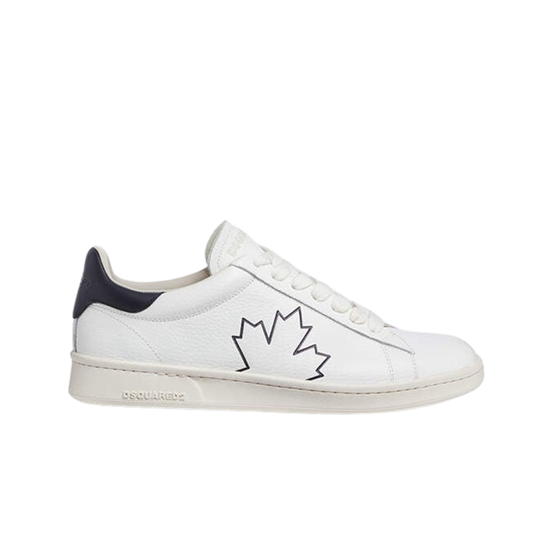 디스퀘어드2 메이플 리프 복서 스니커즈 화이트 블랙(Dsquared2 Maple Leaf Boxer Sneakers White Black)