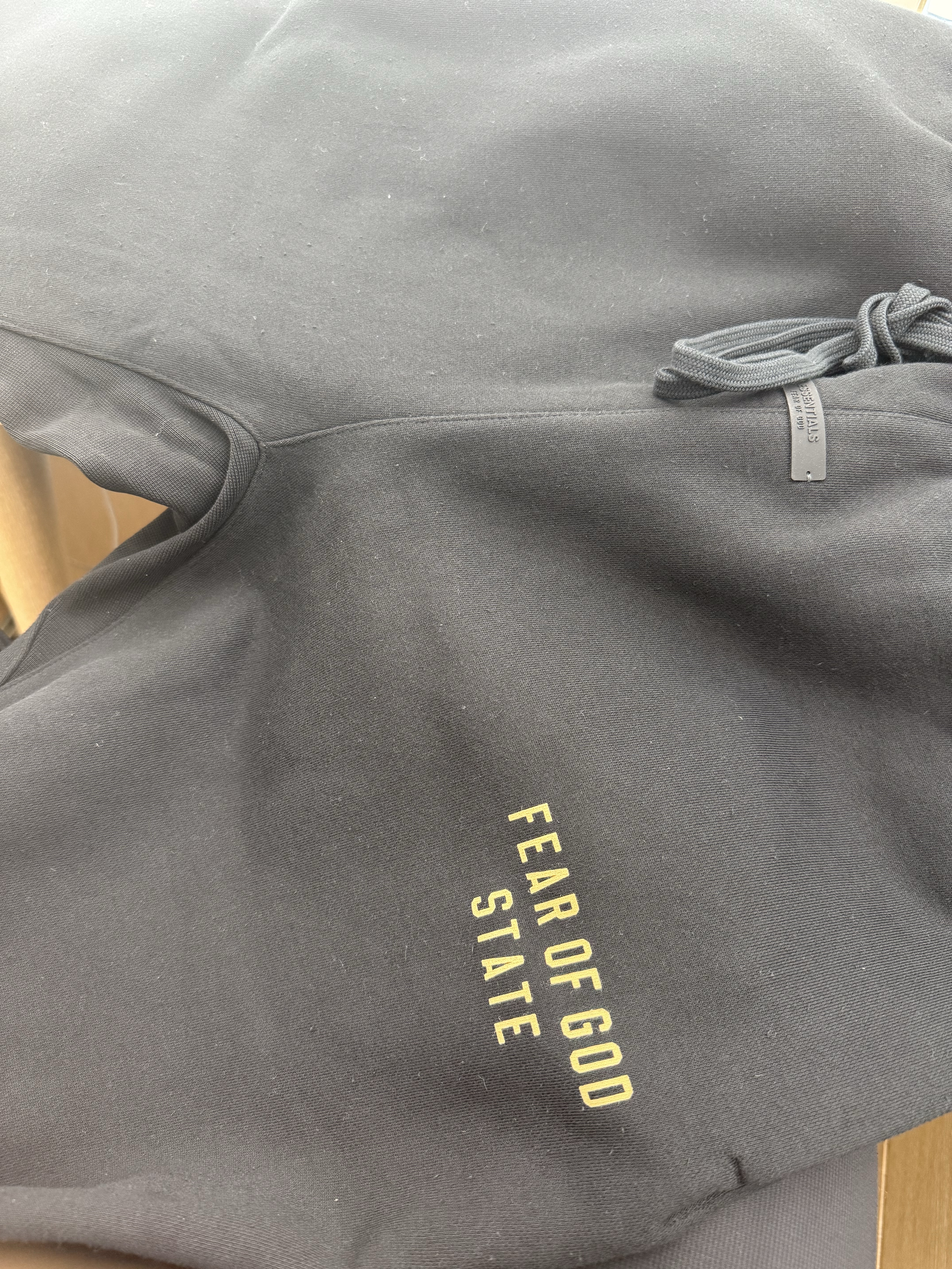 Essentials Fleece Essential State Sweatpant Black - 24FW 착용 스타일 - 1