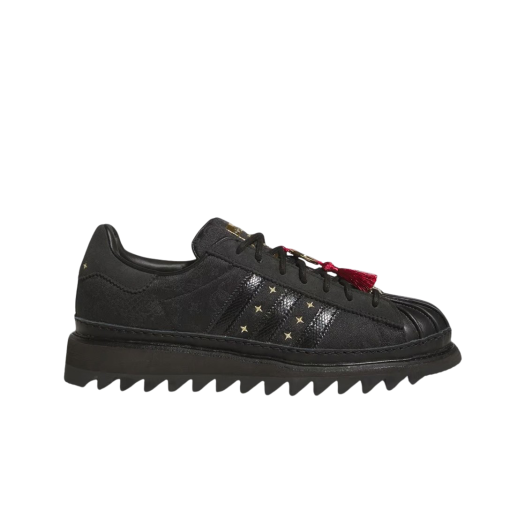 Adidas x Clot Superstar Core Black Carbon